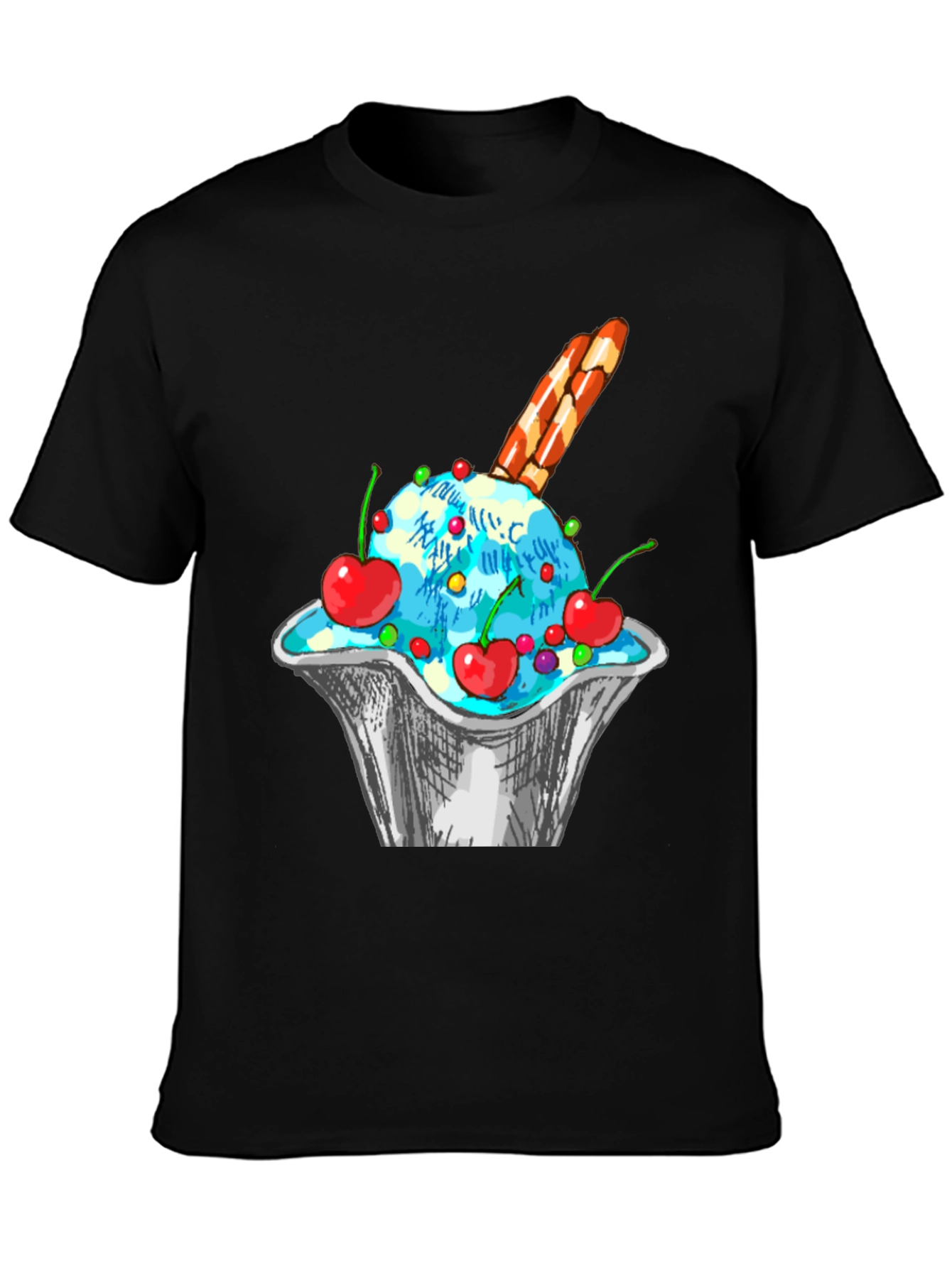 Ice Cream Sundae Graphic T-Shirt