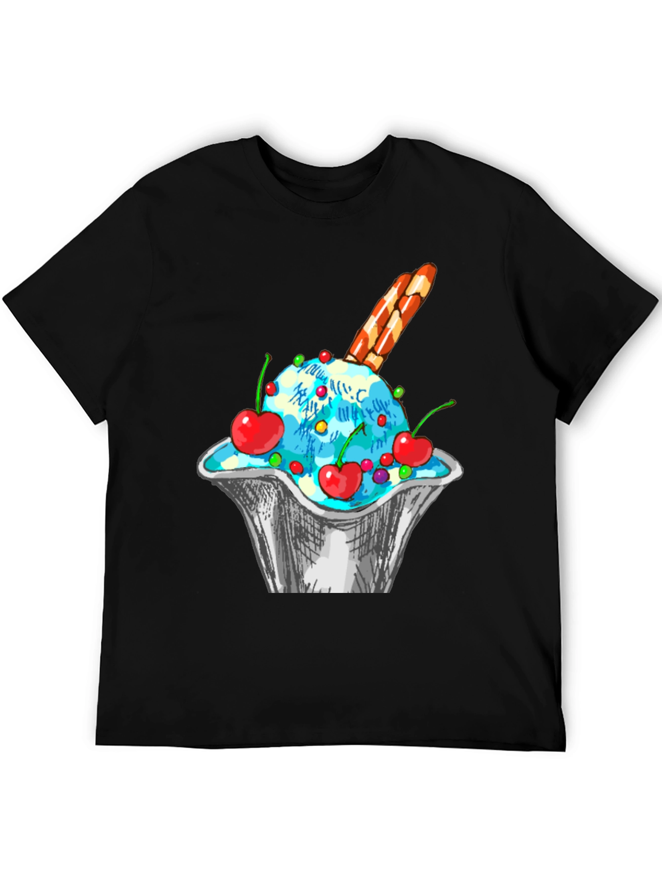 Ice Cream Sundae Graphic T-Shirt