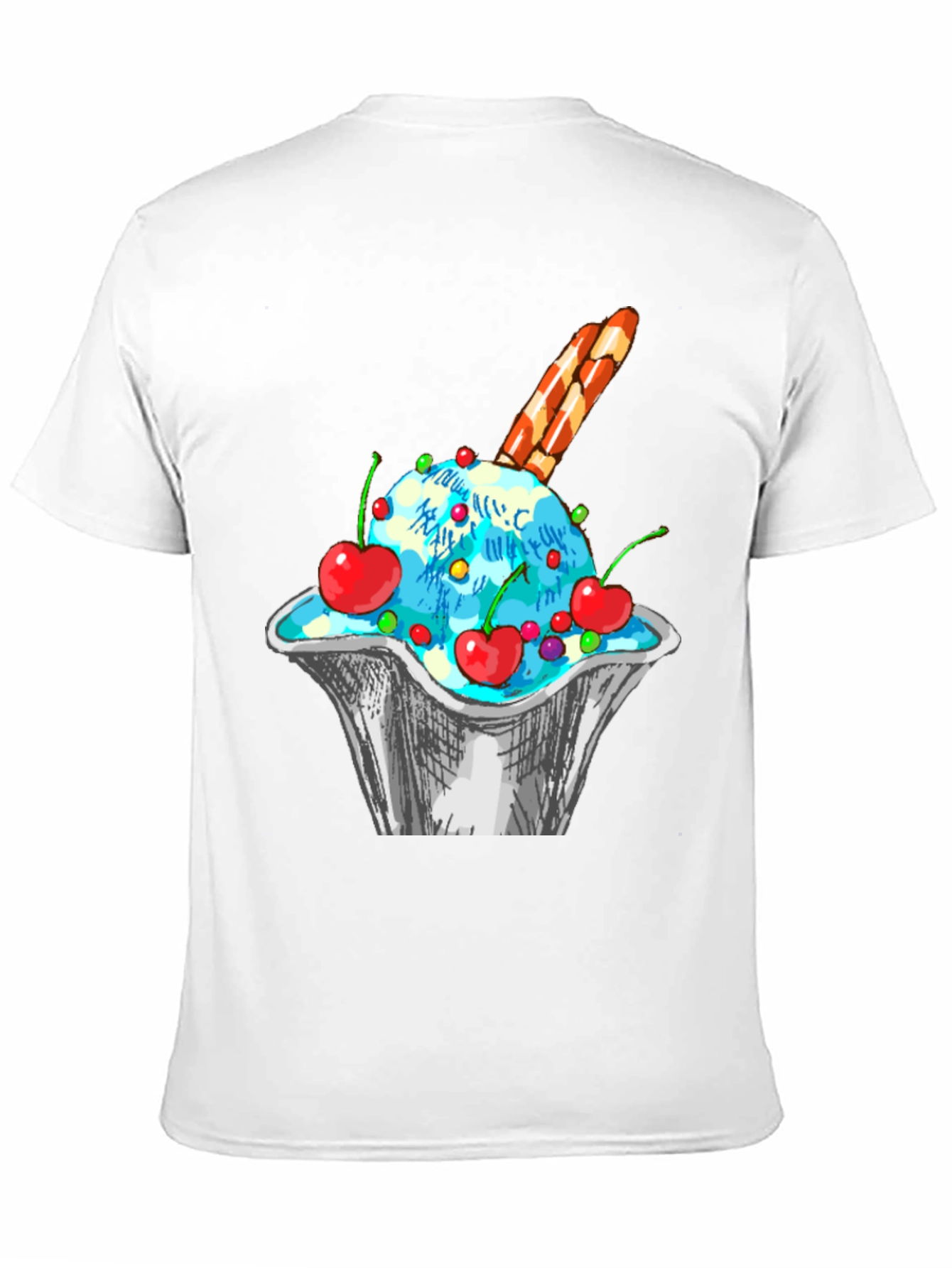 Ice Cream Sundae Graphic T-Shirt