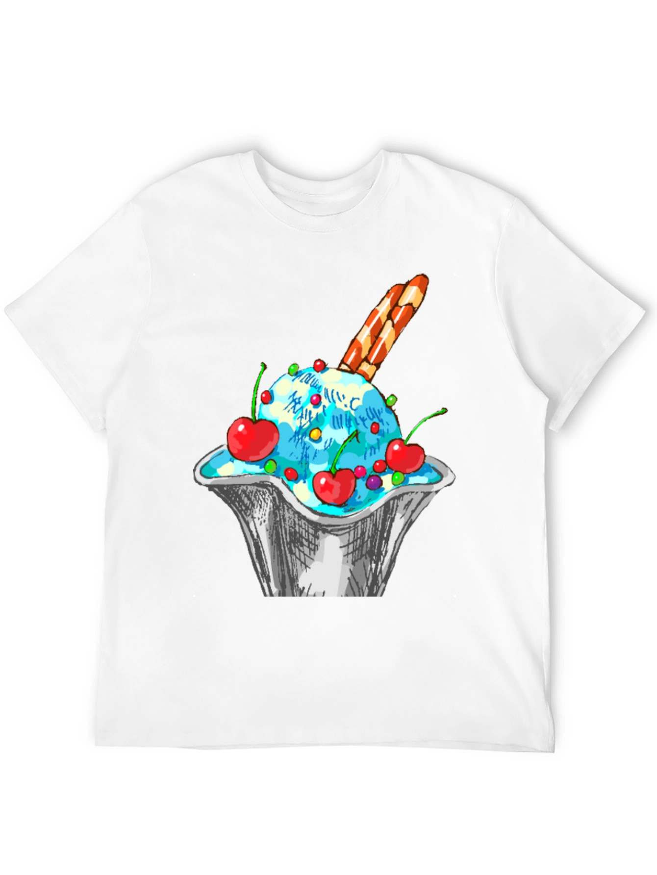 Ice Cream Sundae Graphic T-Shirt