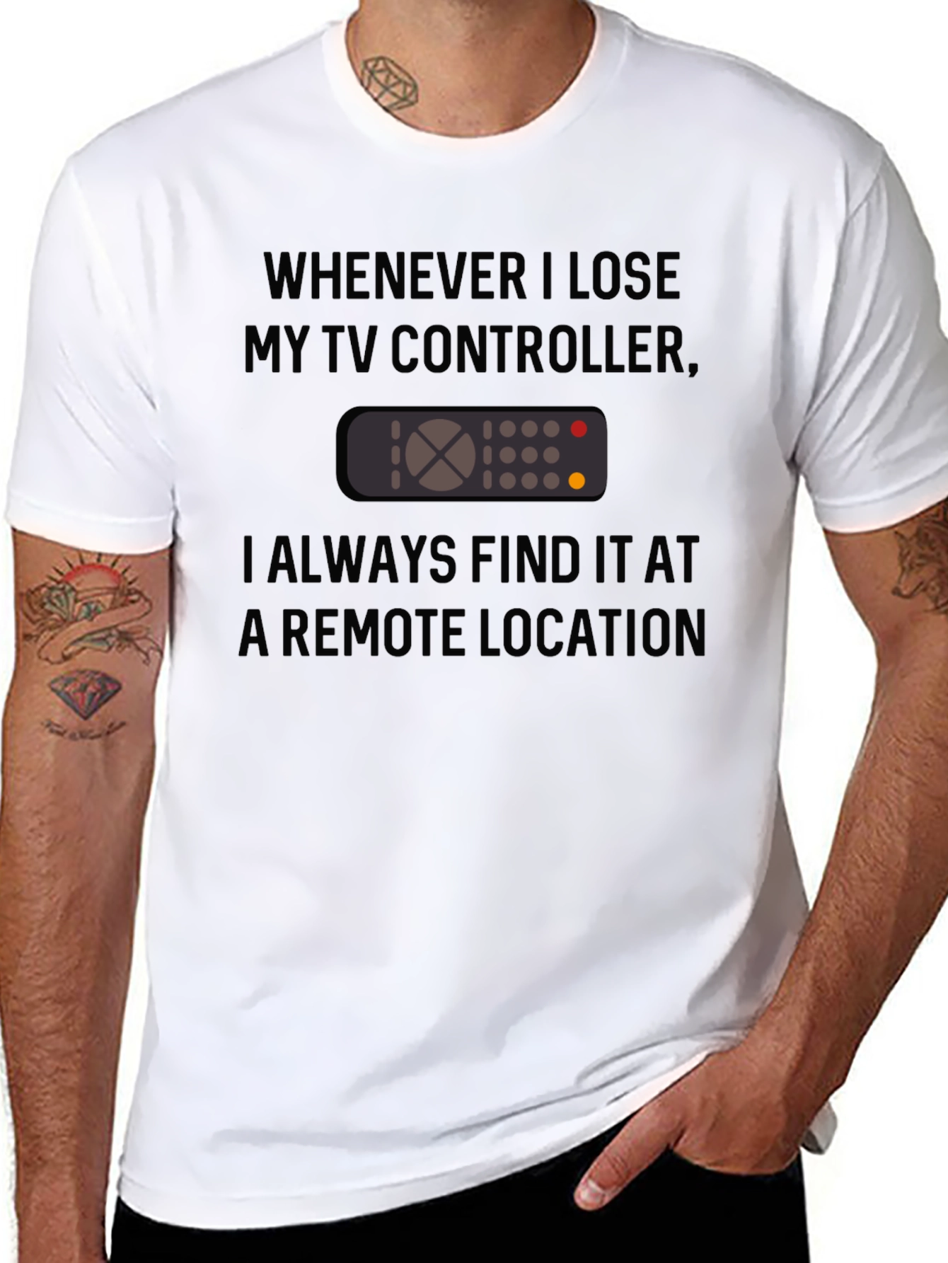 Remote Location TV Controller T-Shirt