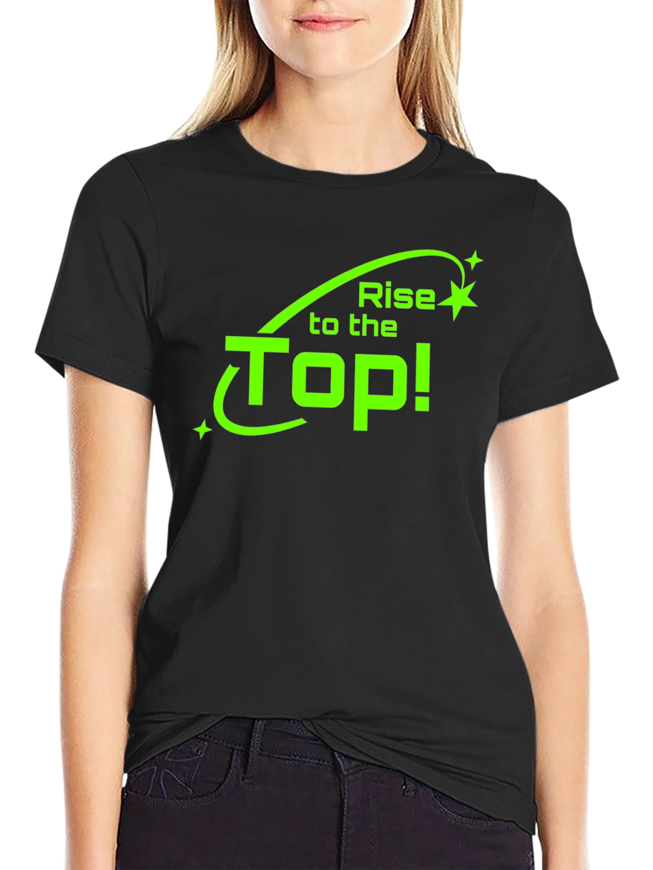 Rise to the Top Black T-Shirt