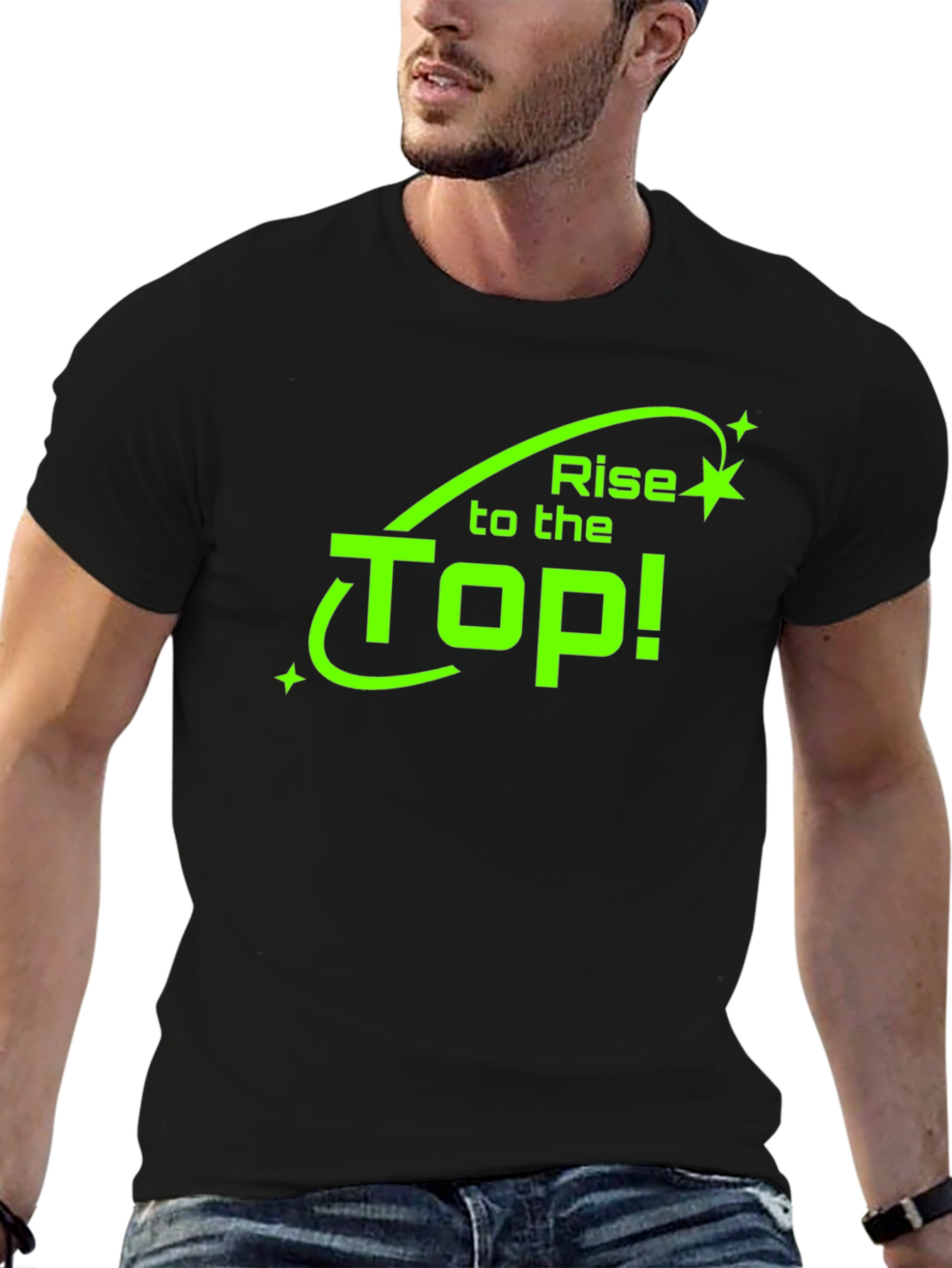 Rise to the Top Black T-Shirt