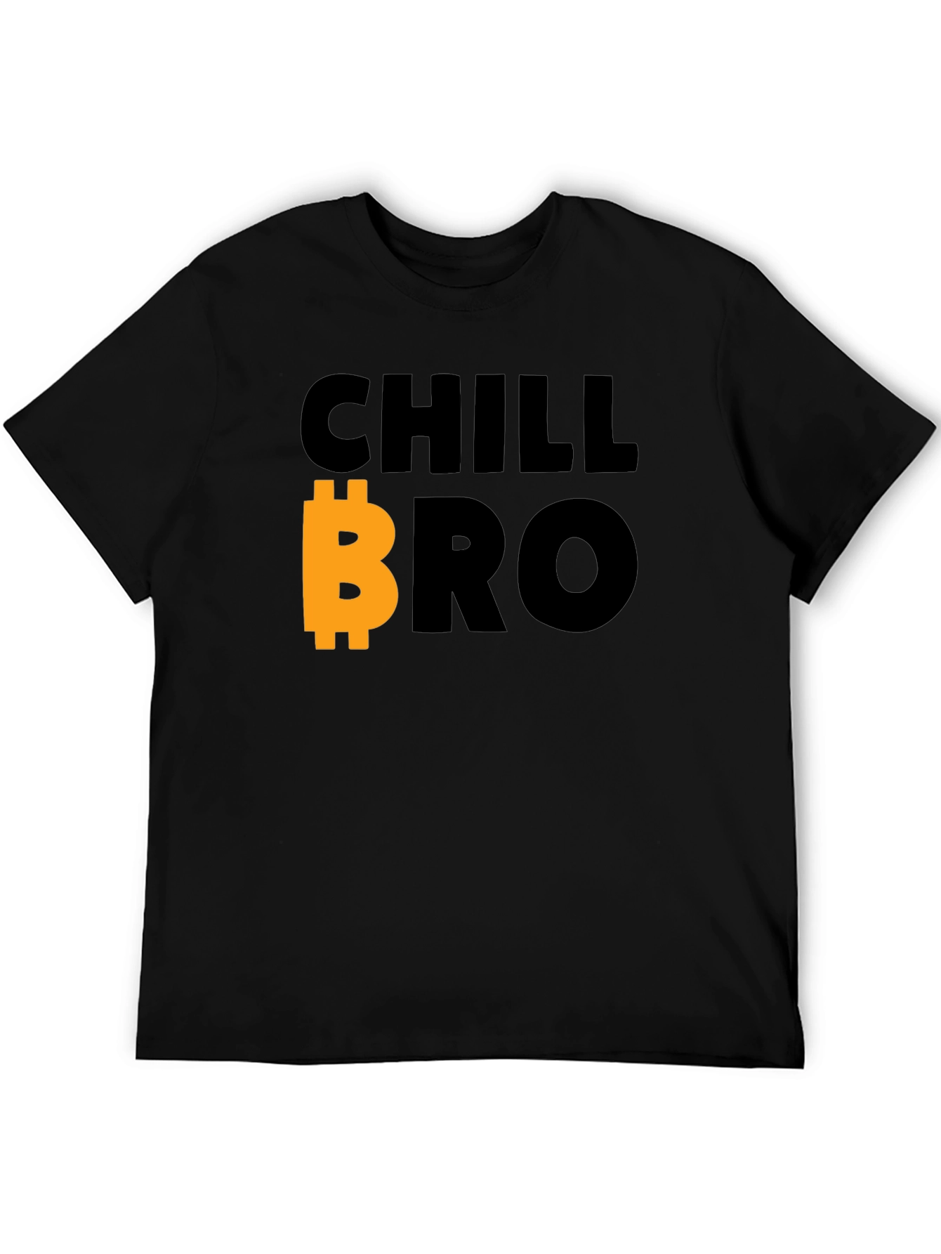Chill Bro Bitcoin T-Shirt - Black Crypto Tee