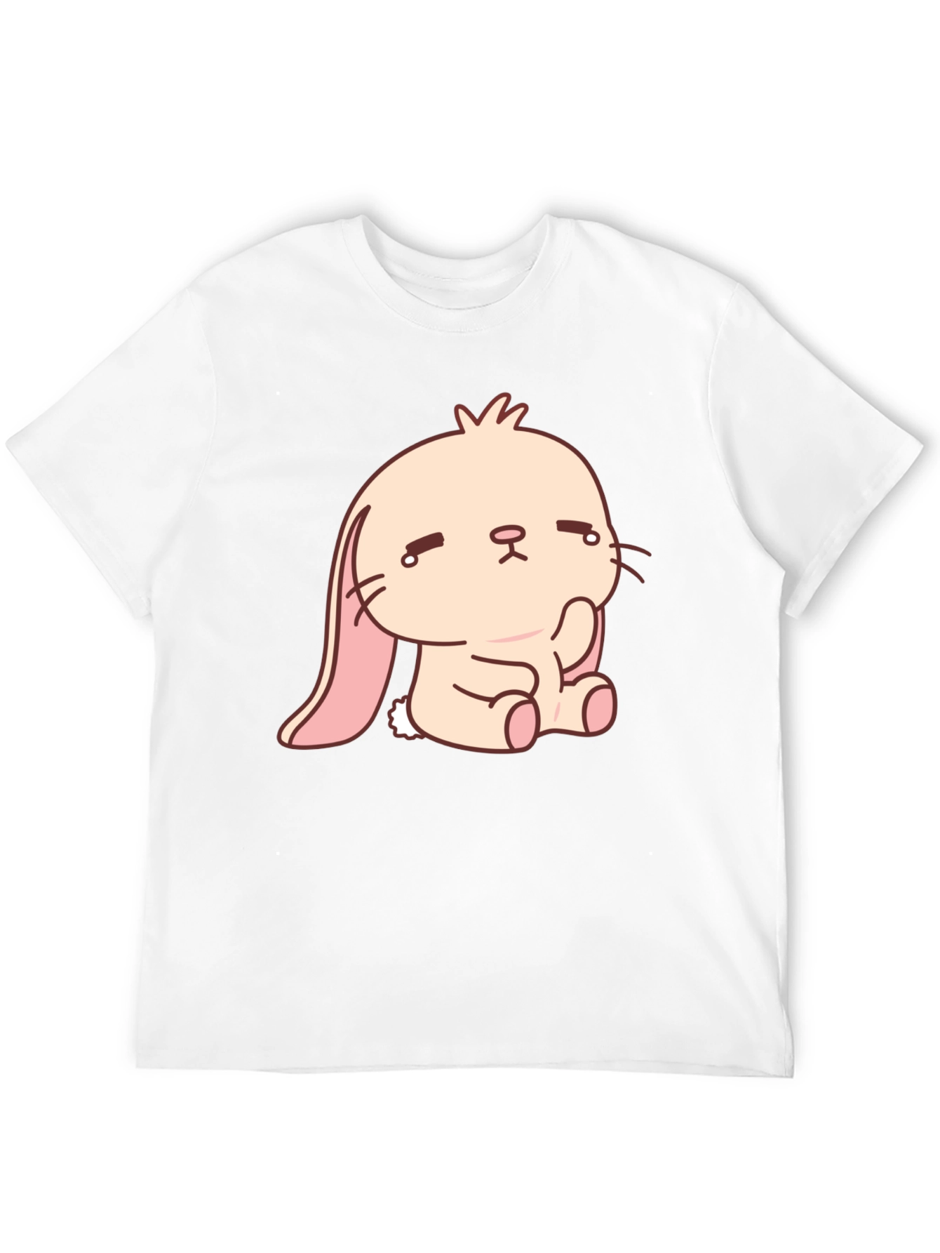 Sad Bunny Graphic Tee - Black Cotton Comfort
