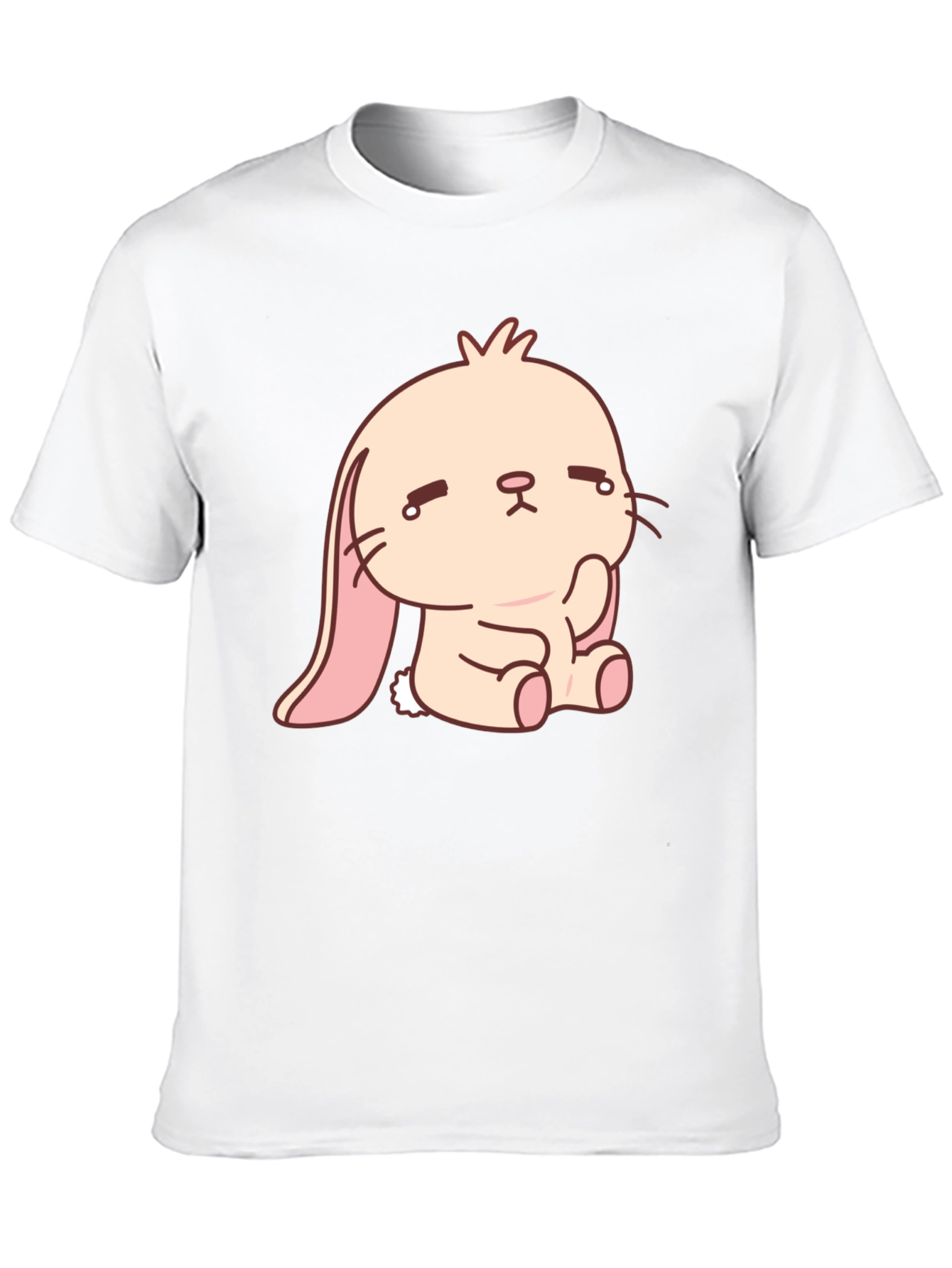 Sad Bunny Graphic Tee - Black Cotton Comfort