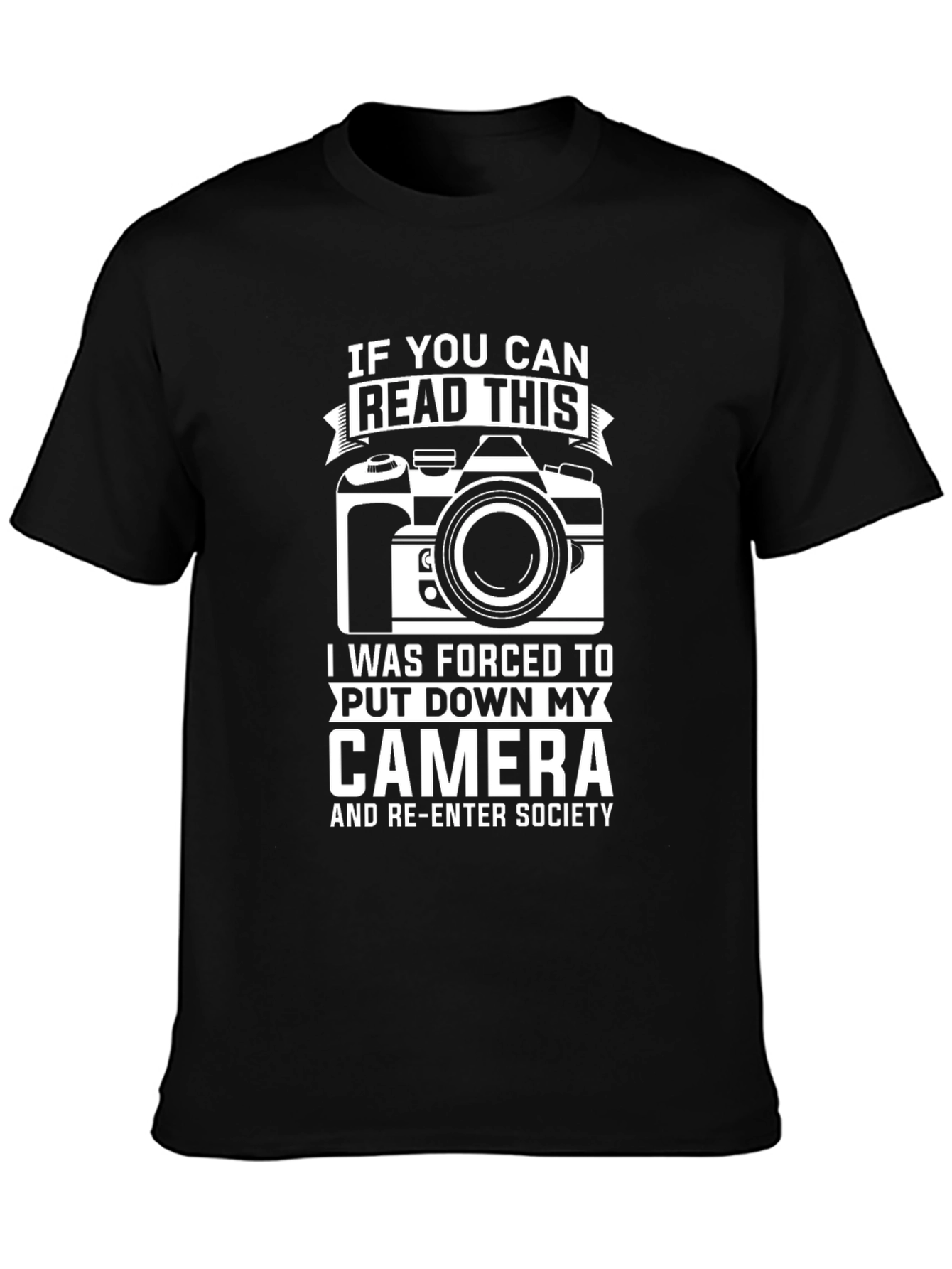 Funny Photography T-Shirt - Read This Camera Shirt