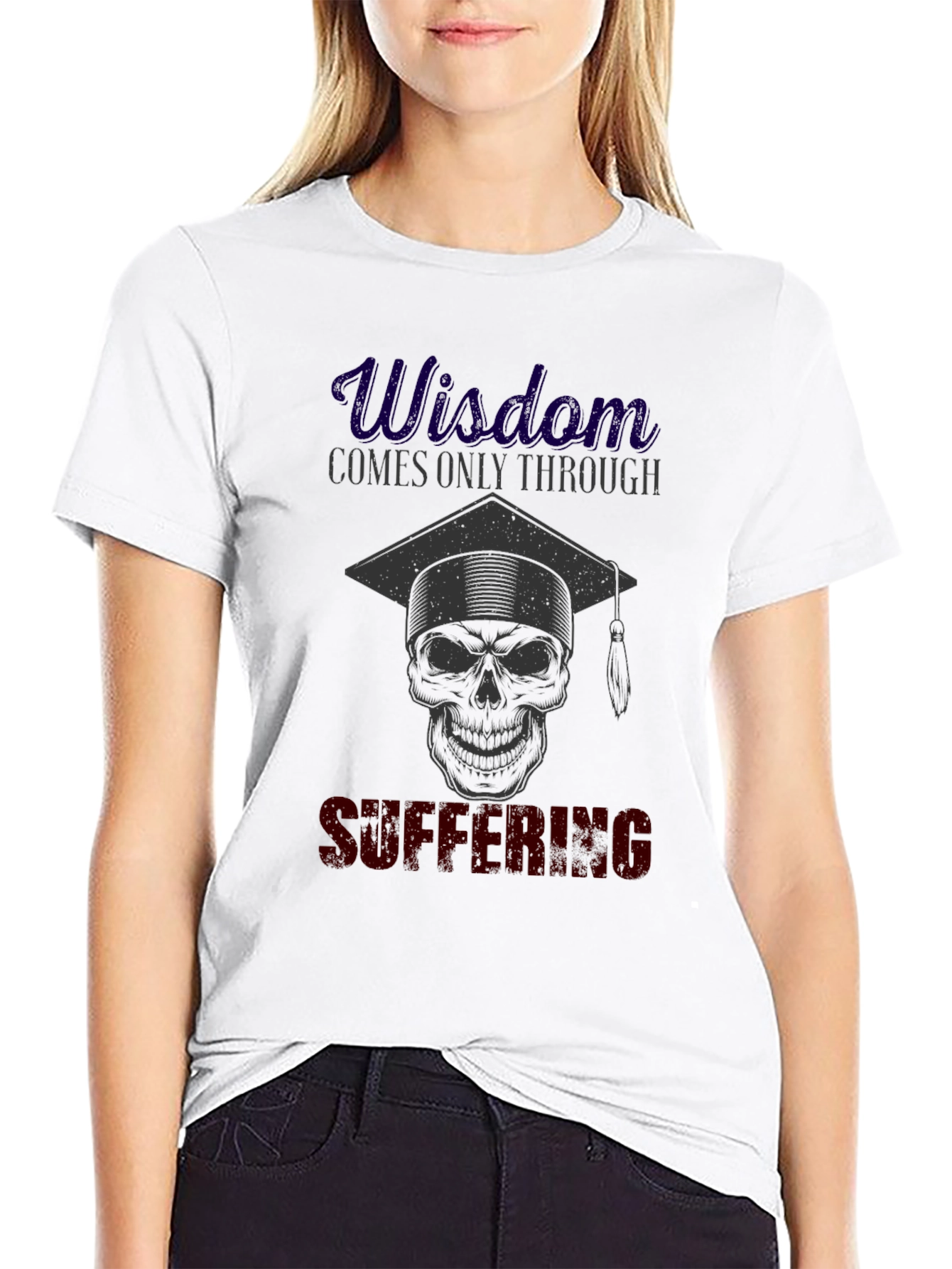 Wisdom Through Suffering Skull T-Shirt