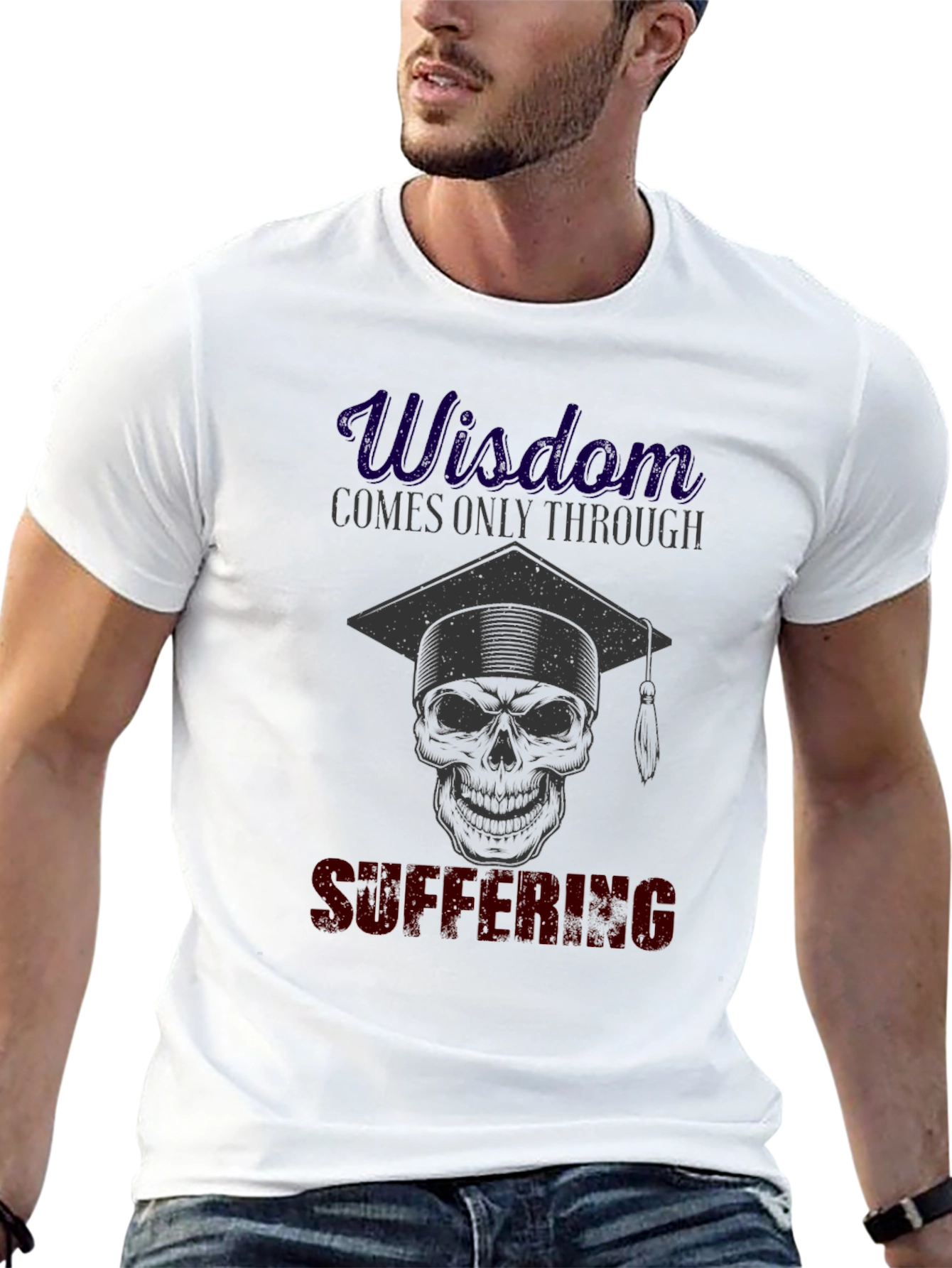 Wisdom Through Suffering Skull T-Shirt