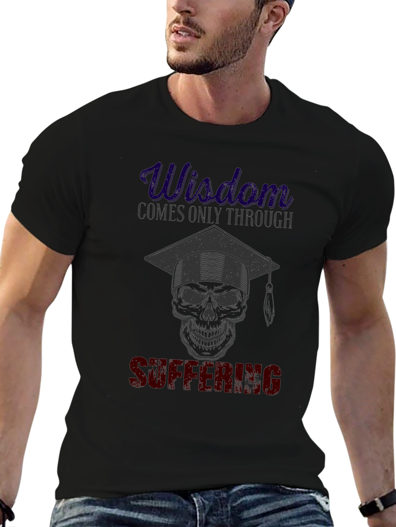 Wisdom Through Suffering Skull T-Shirt