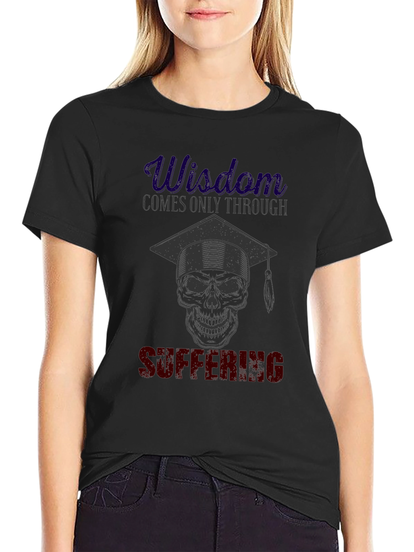 Wisdom Through Suffering Skull T-Shirt