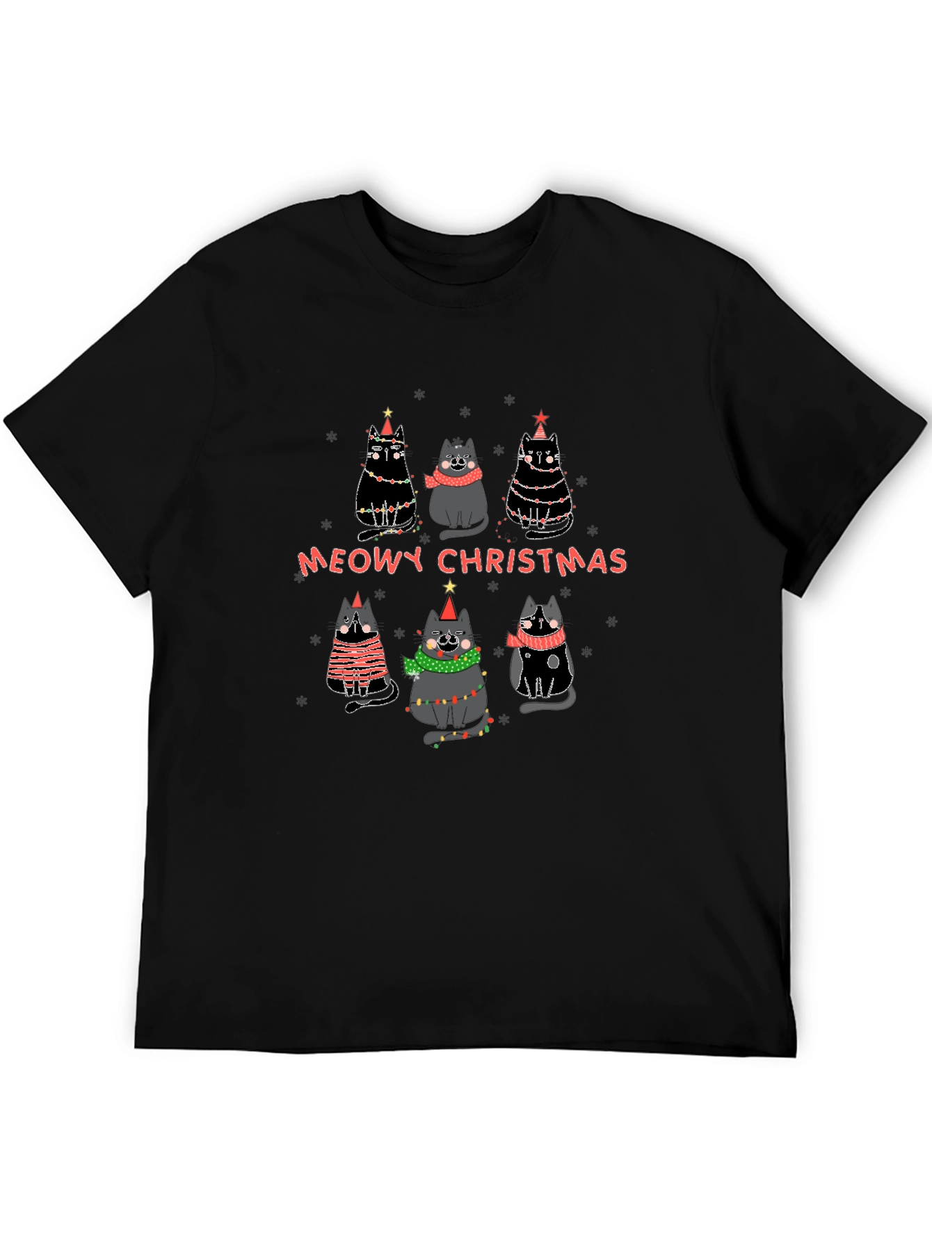 Meowy Christmas Cat T-Shirt