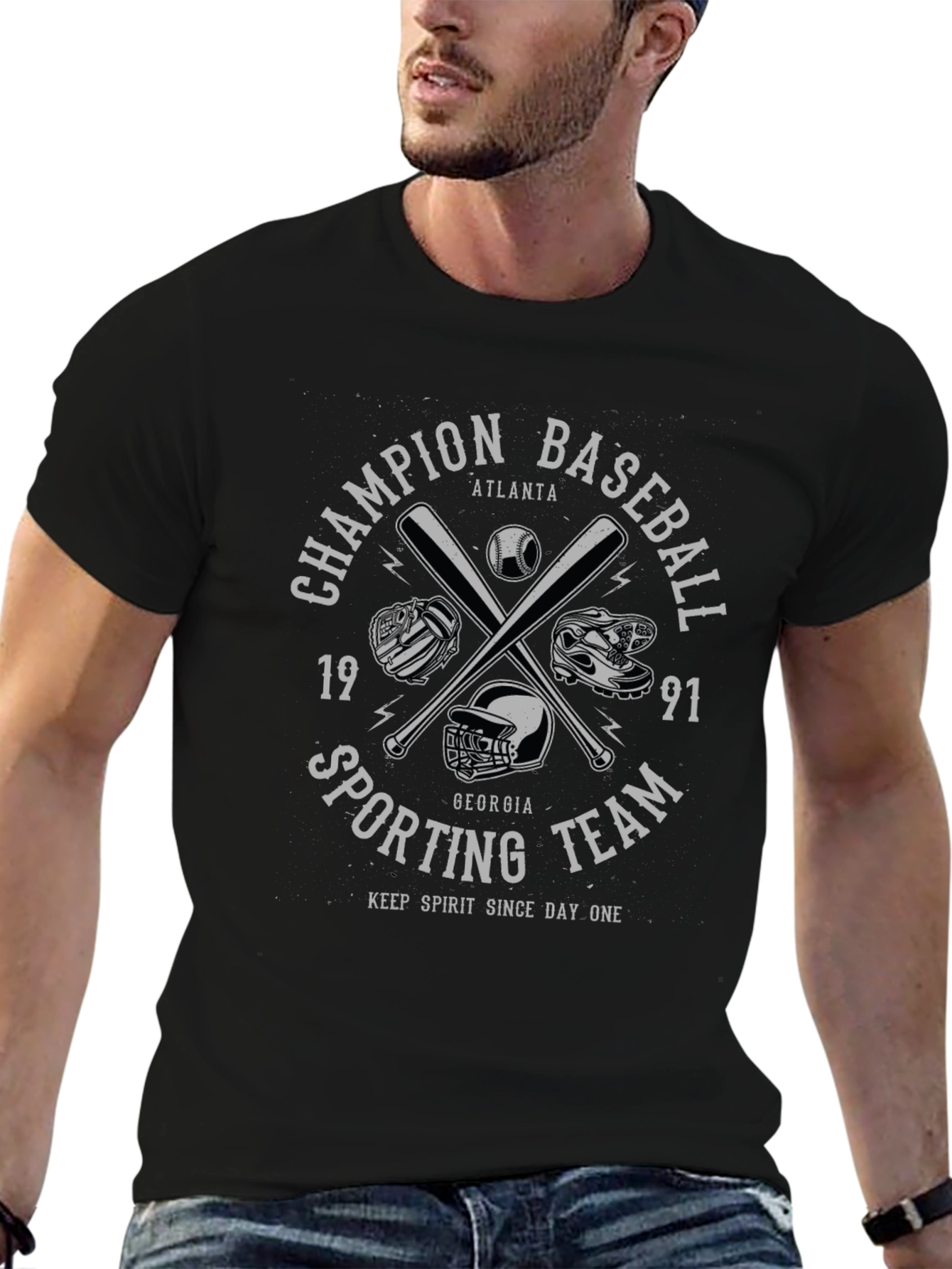 Champion Baseball Sporting Team T-Shirt
