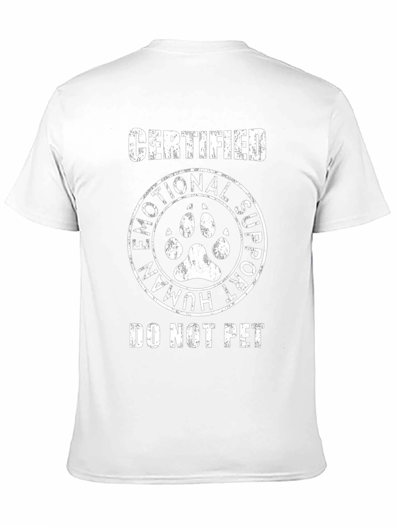 Emotional Support Human Certified Pet T-Shirt