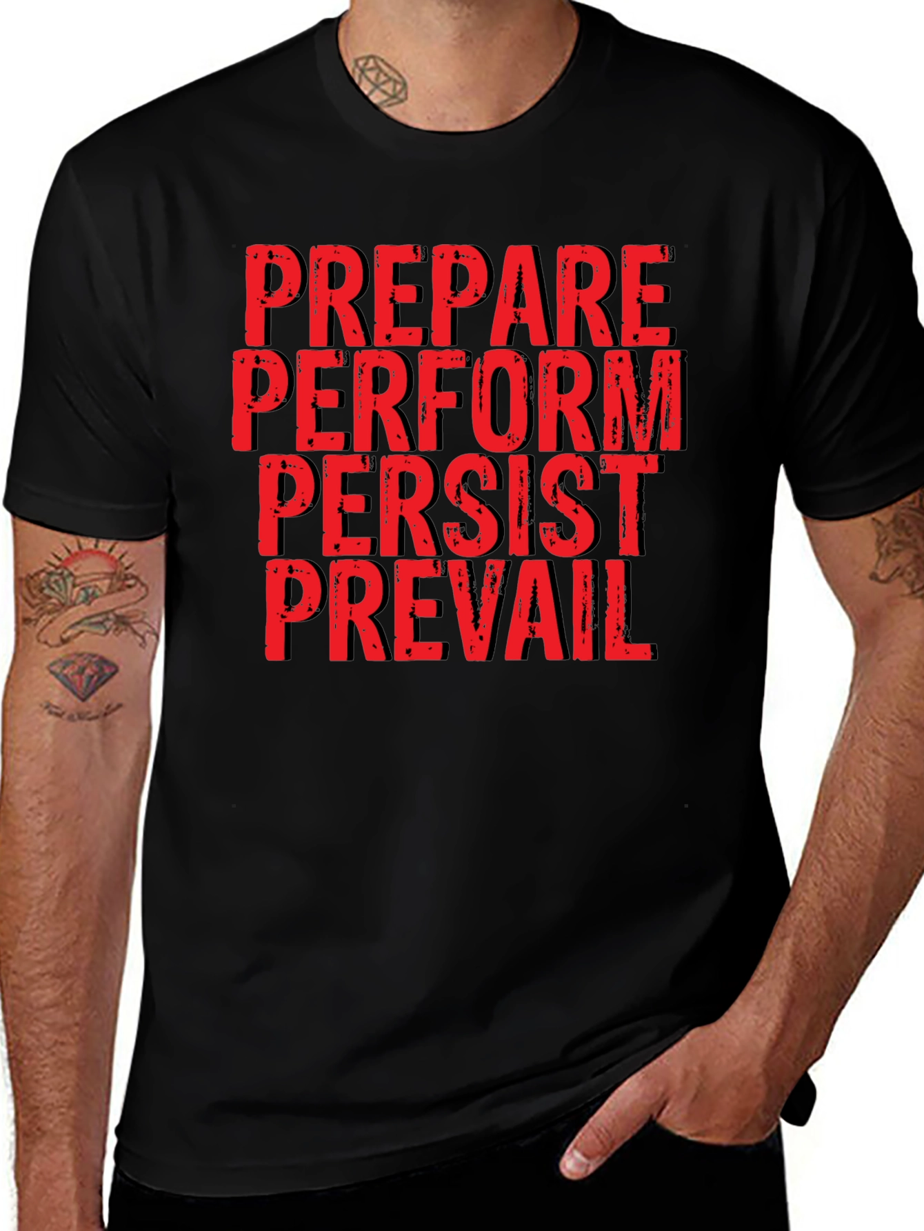 Prepare Perform Persist Prevail Graphic Tee