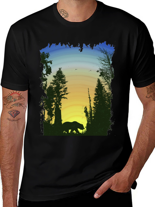 Bear Silhouette Graphic Tee