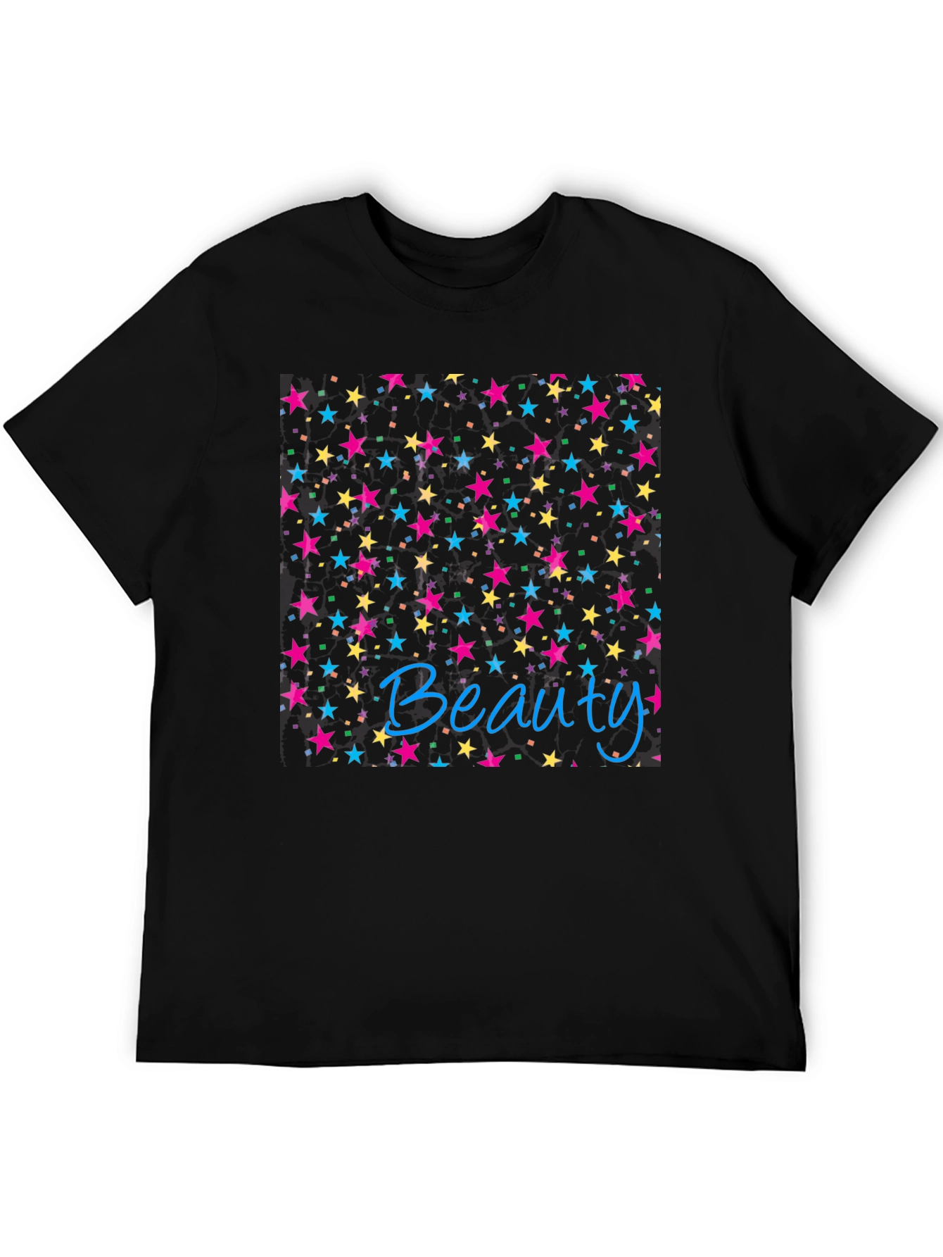 Beauty Starry Night Black T-Shirt