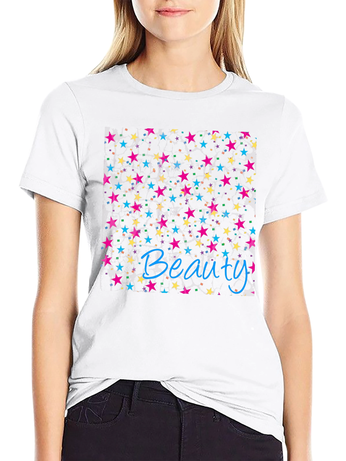 Beauty Starry Night Black T-Shirt
