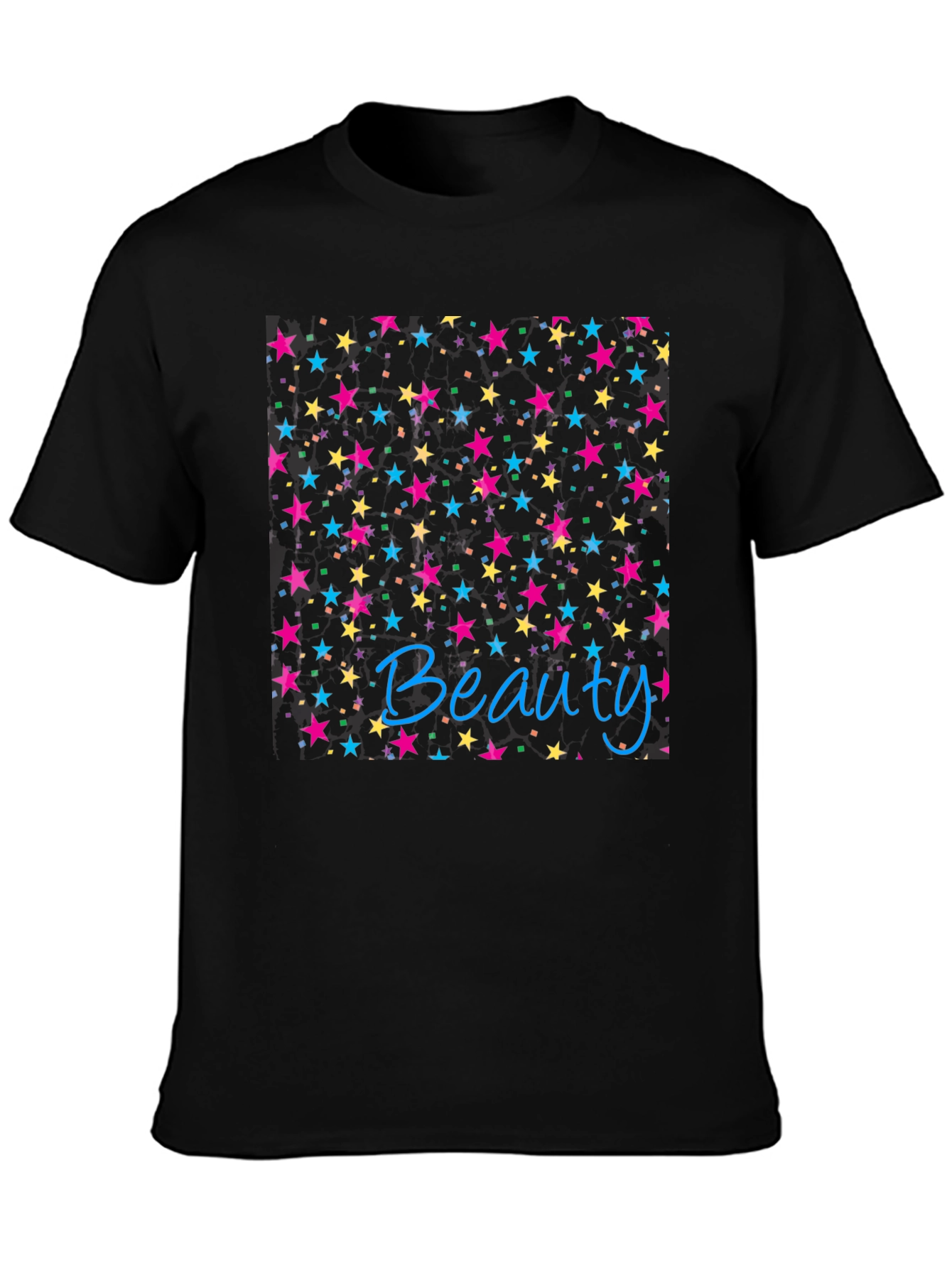 Beauty Starry Night Black T-Shirt