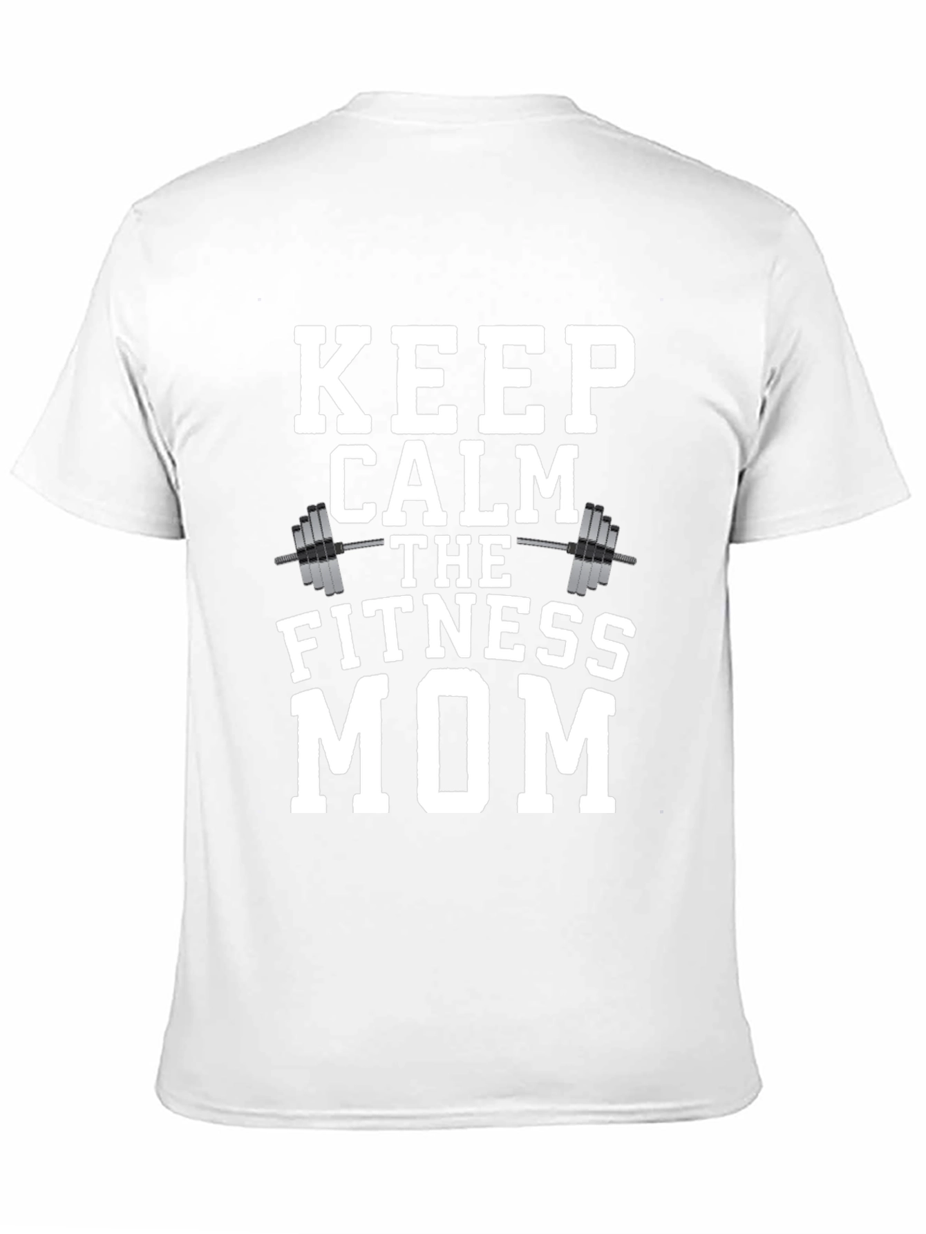 Keep Calm Fitness Mom Black T-Shirt
