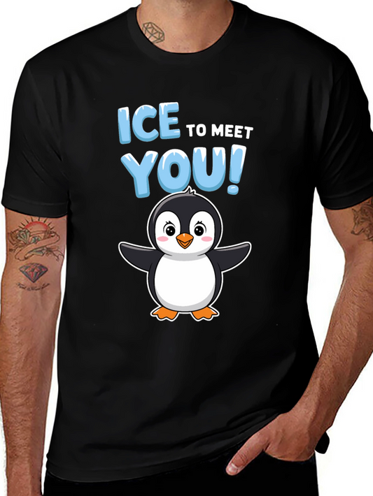 Ice to Meet You Penguin Graphic T-Shirt