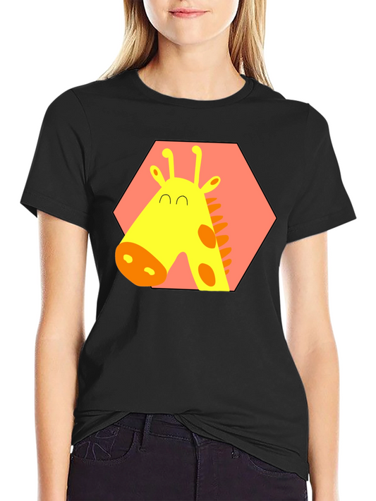 Giraffe Graphic Tee - Fun Animal Print Shirt