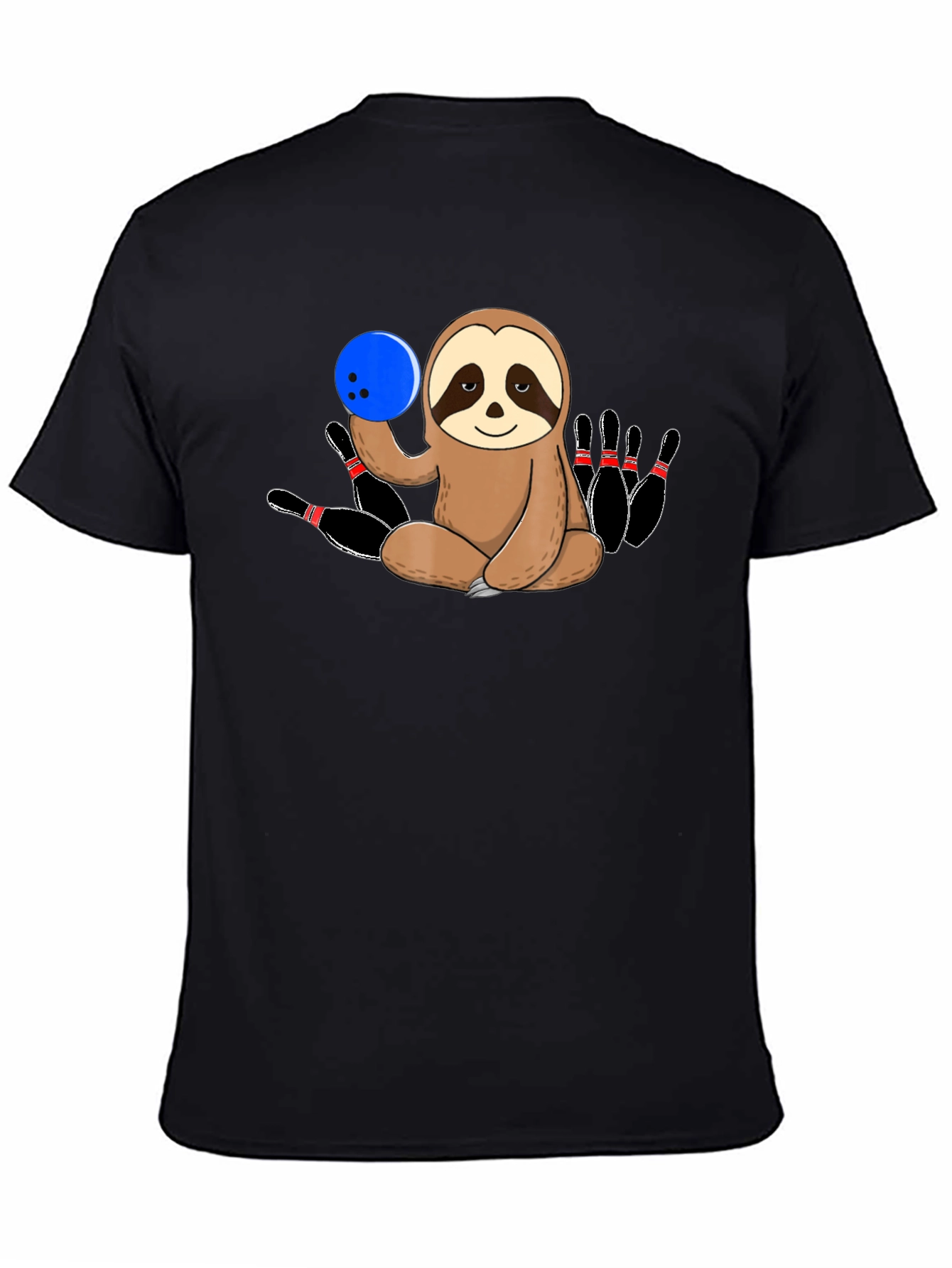 Sloth Bowling T-Shirt Funny Bowling Pin Tee