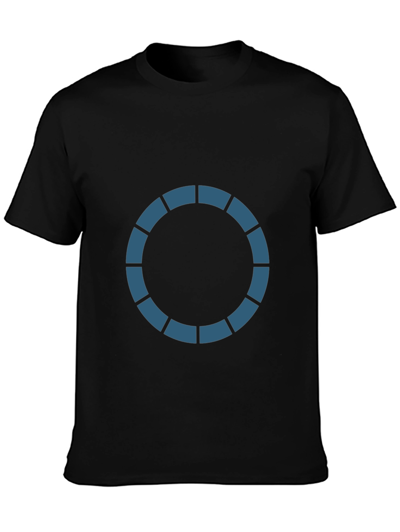 Geometric Circle Graphic Black T-Shirt