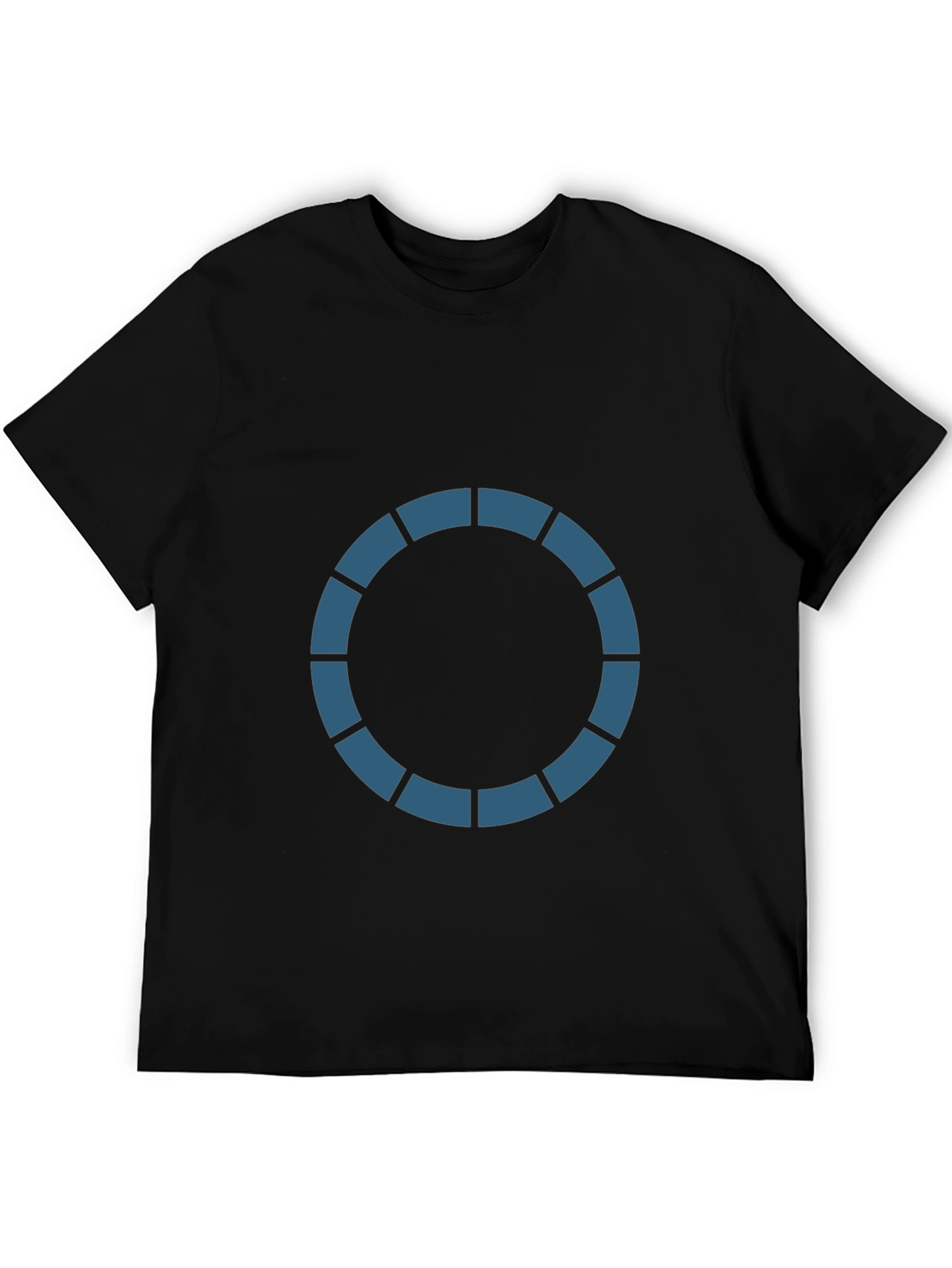 Geometric Circle Graphic Black T-Shirt