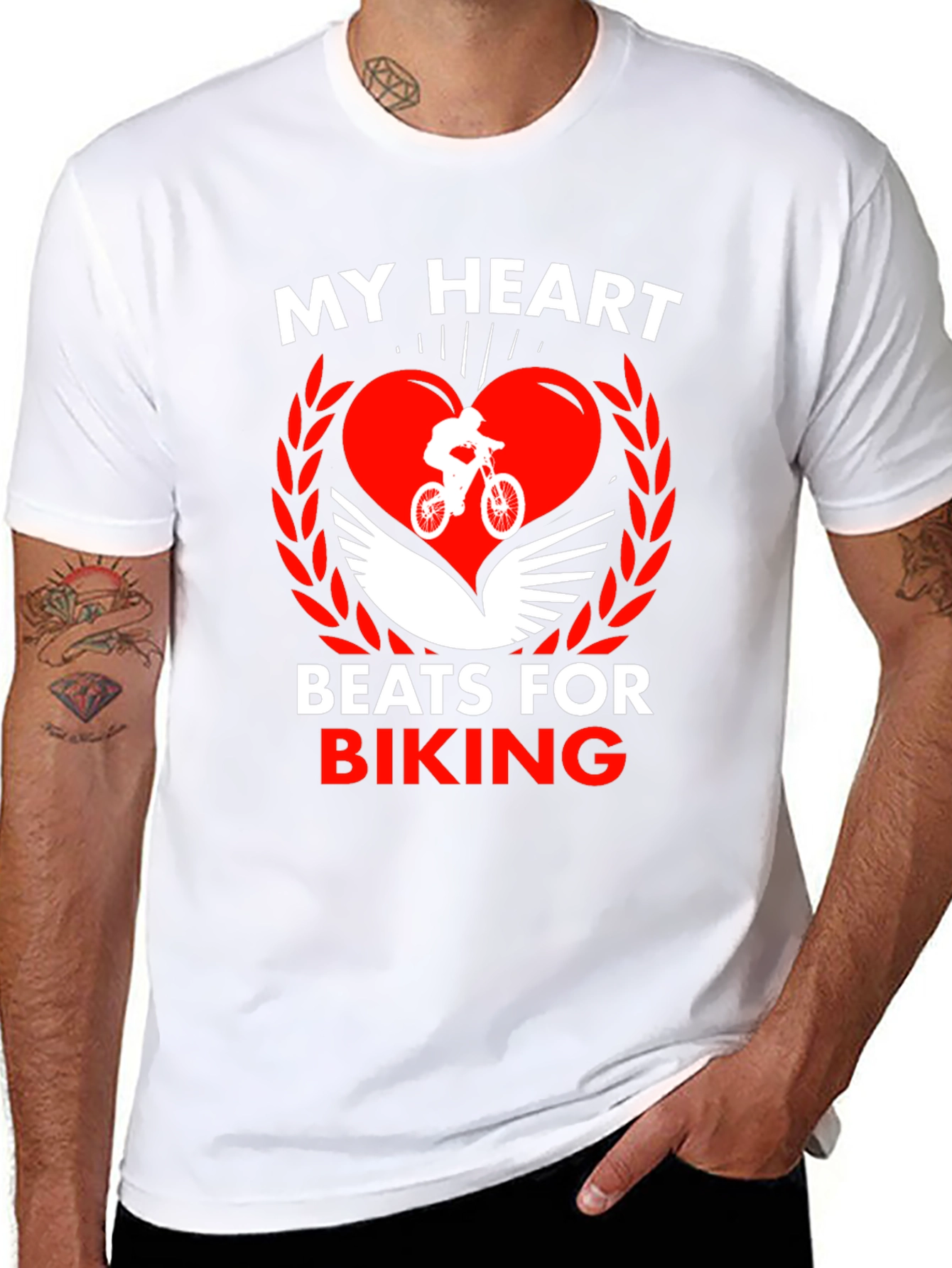My Heart Beats for Biking Graphic Tee