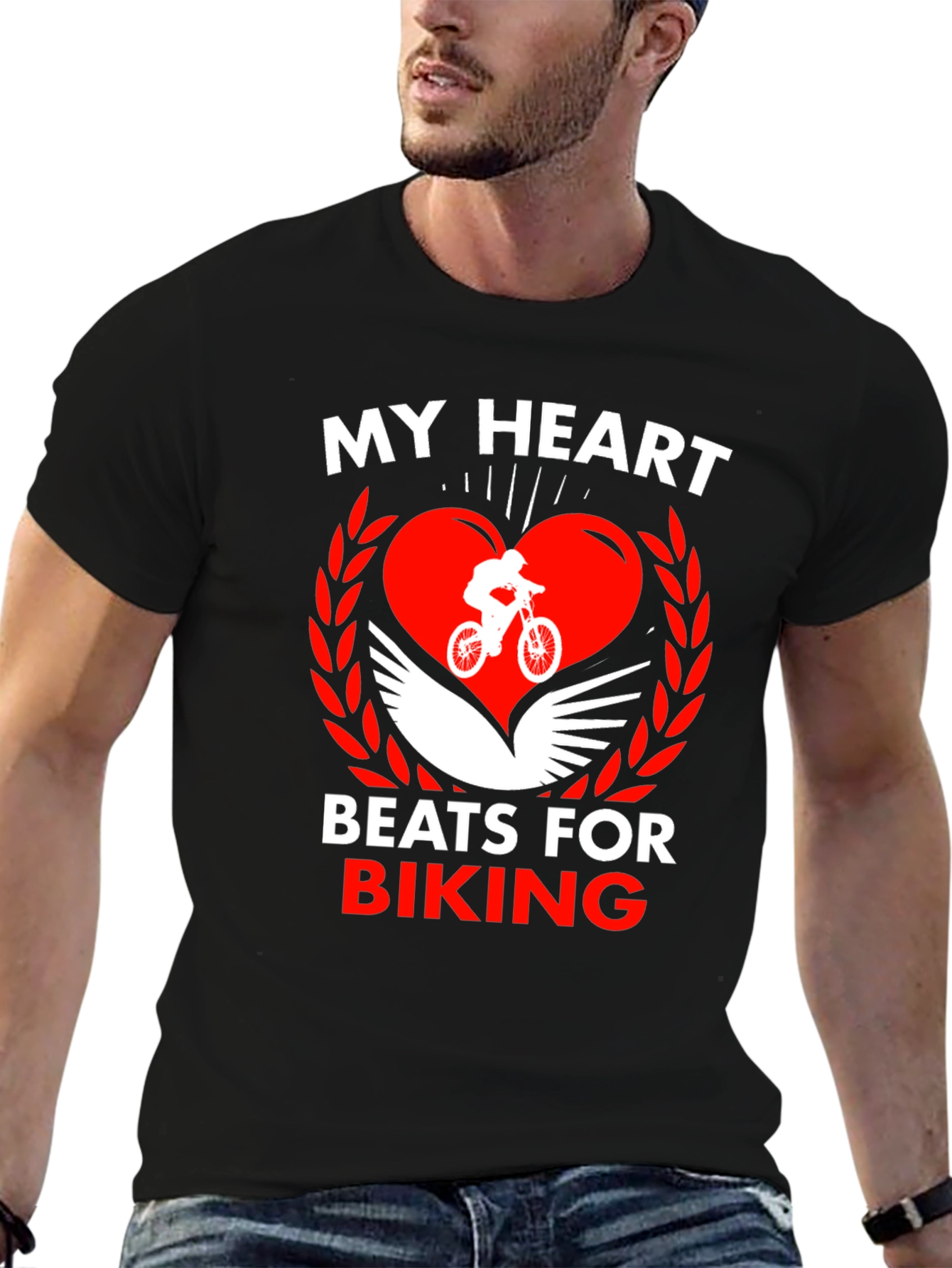 My Heart Beats for Biking Graphic Tee