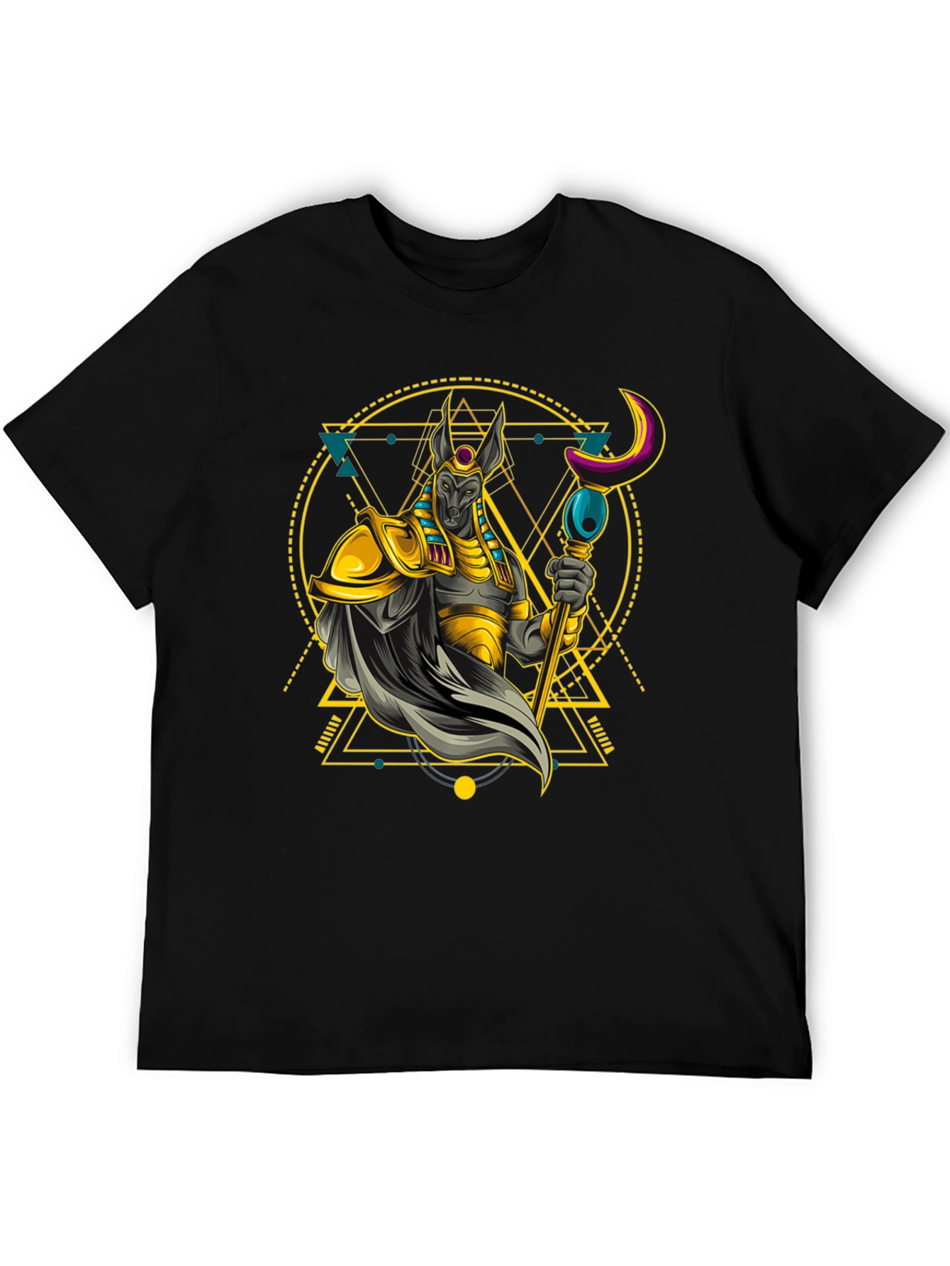 Anubis Graphic Tee - Egyptian God T-Shirt