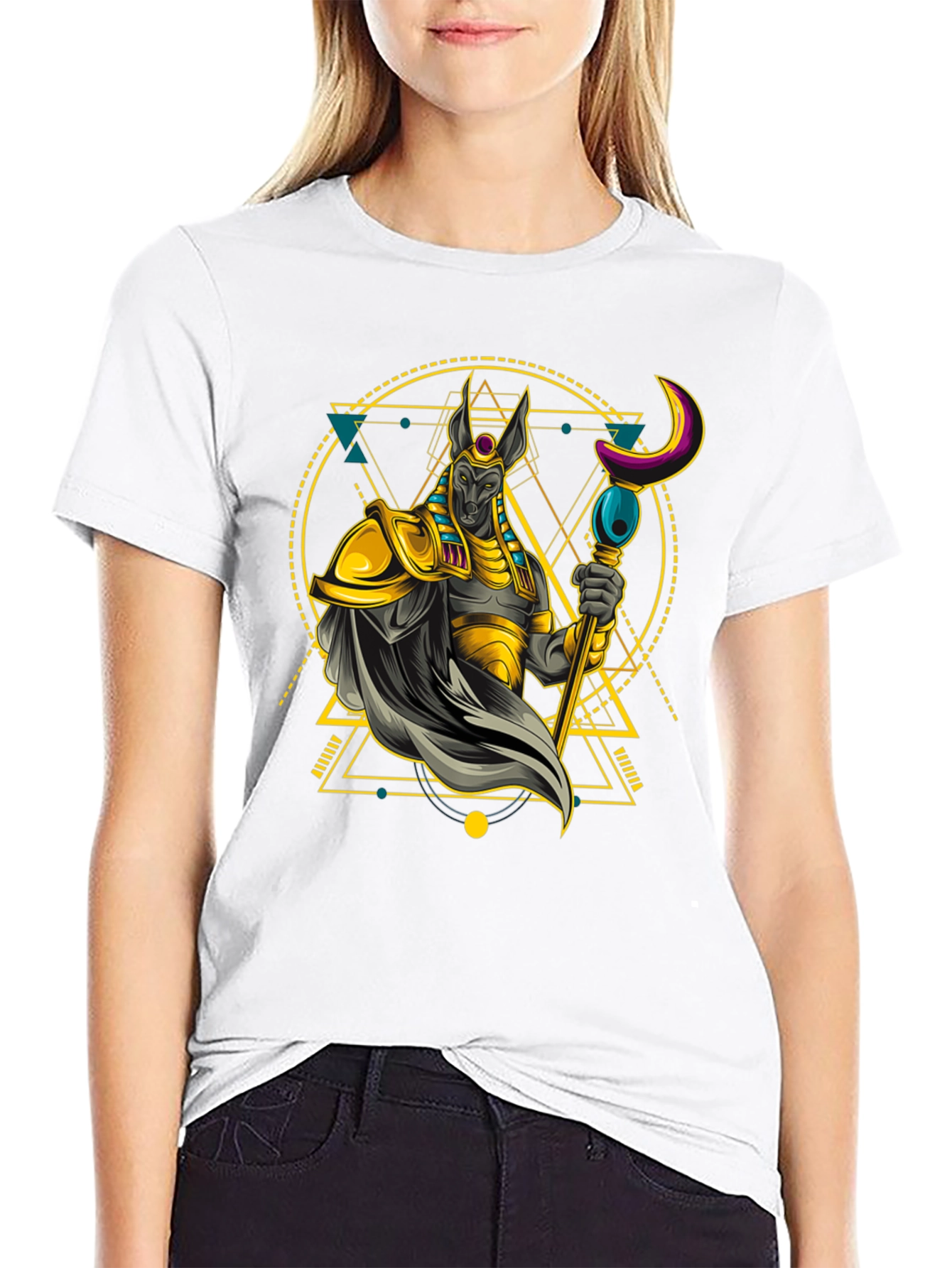 Anubis Graphic Tee - Egyptian God T-Shirt