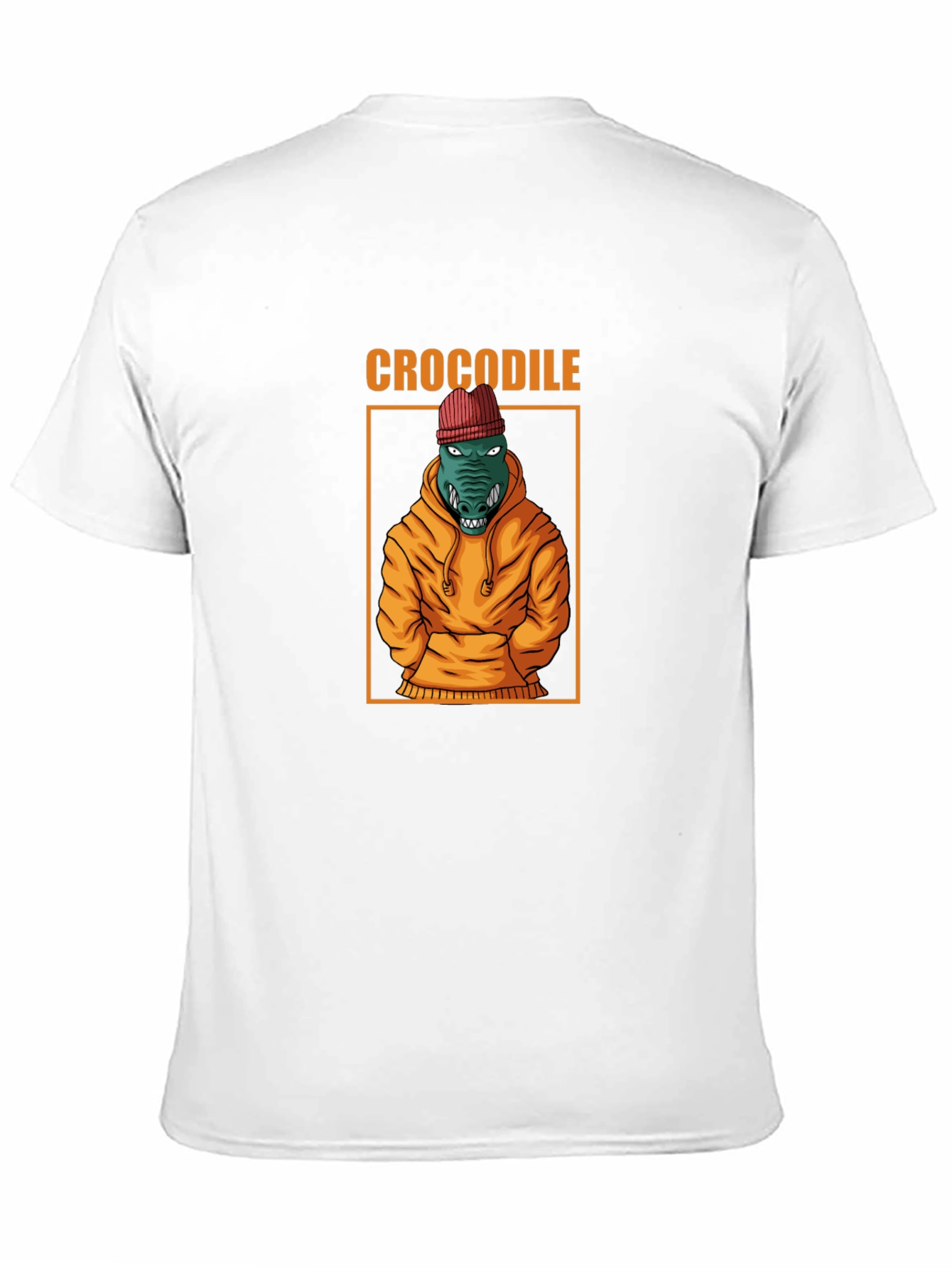 Cool Crocodile Graphic Tee - Black Cotton T-Shirt
