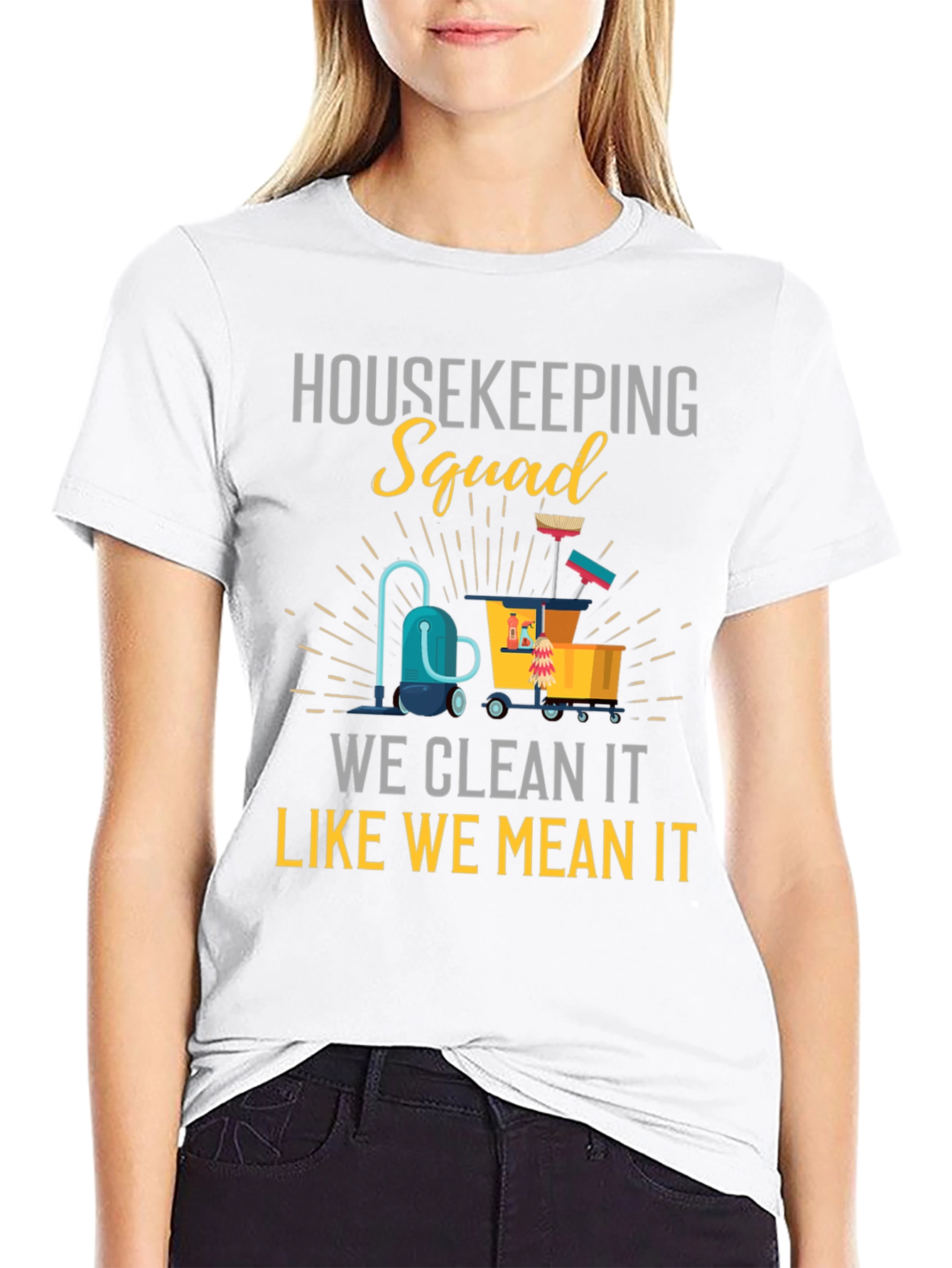 Housekeeping Squad Graphic T-Shirt