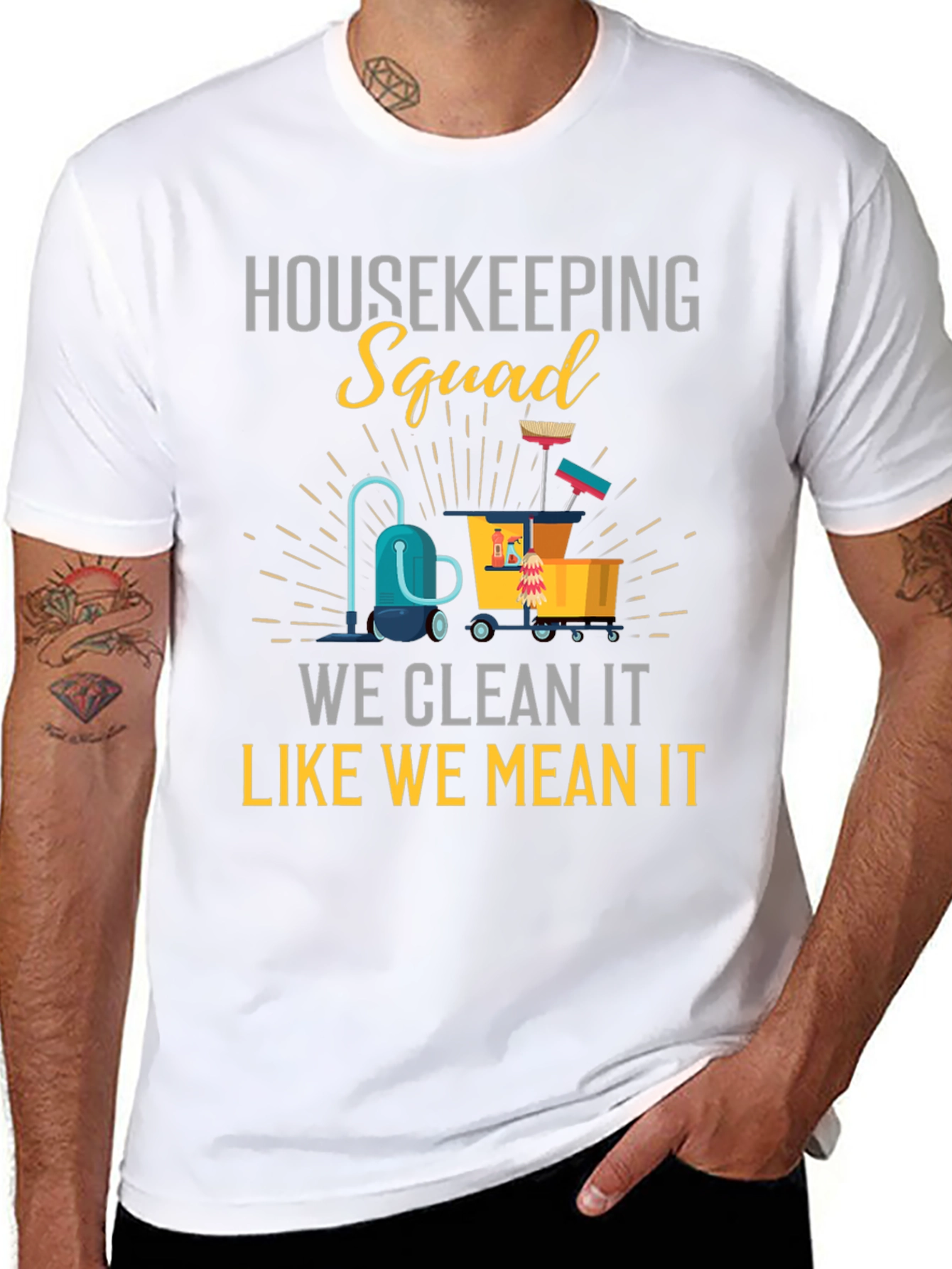 Housekeeping Squad Graphic T-Shirt