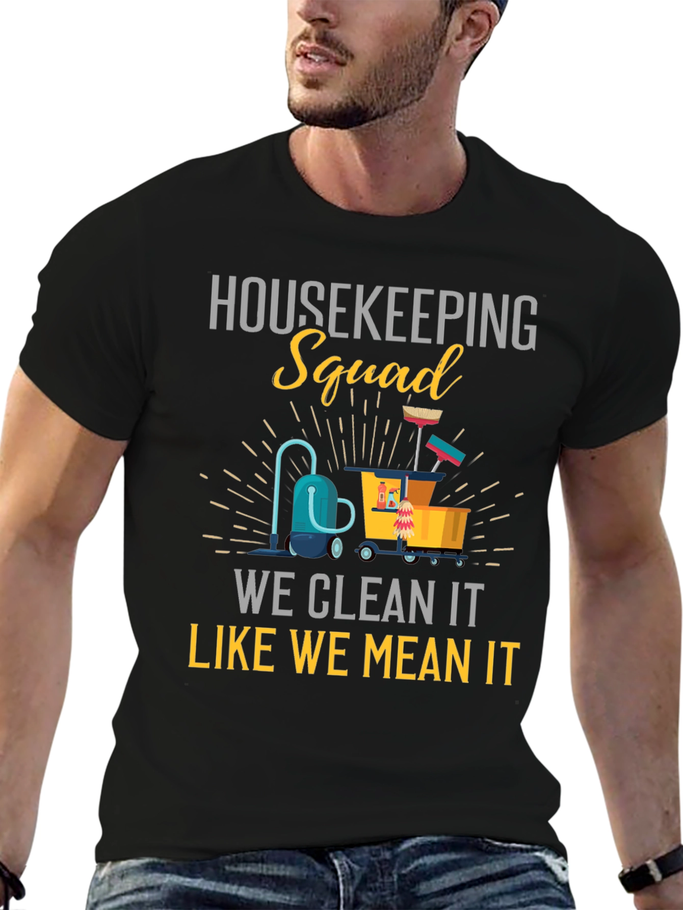 Housekeeping Squad Graphic T-Shirt