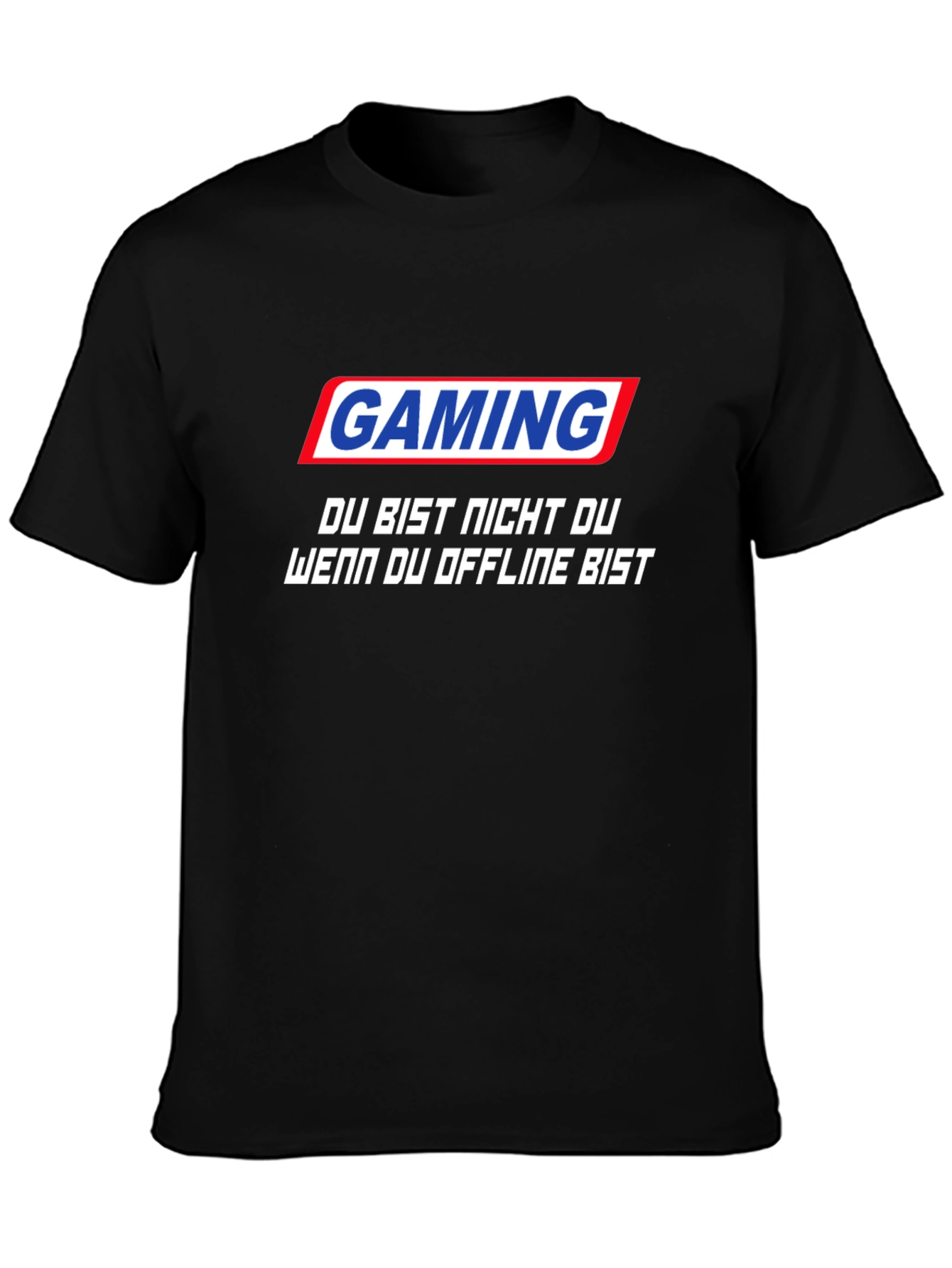 Gaming Slogan Black T-Shirt - Stay Online!