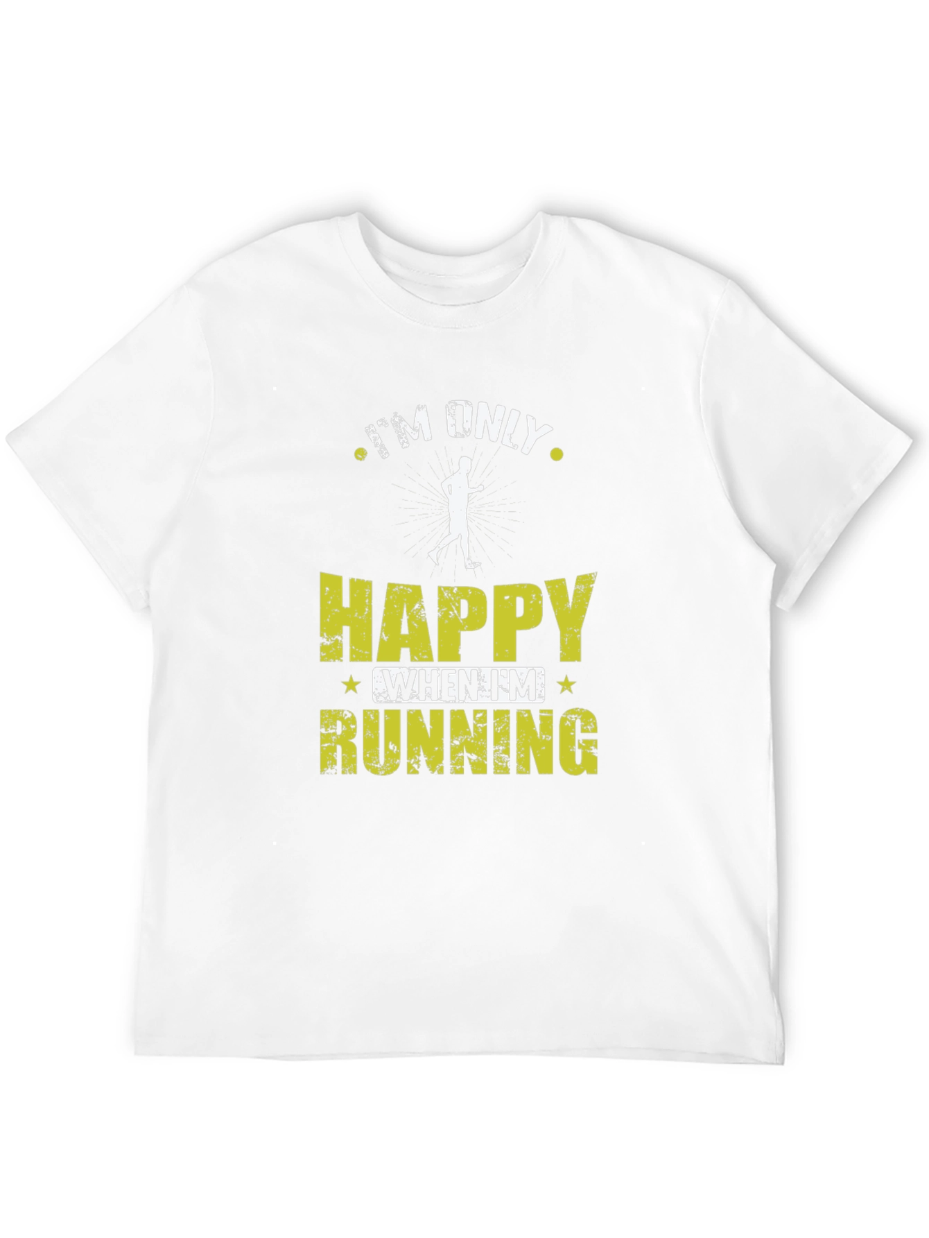 Im Only Happy When Im Running Black T-Shirt