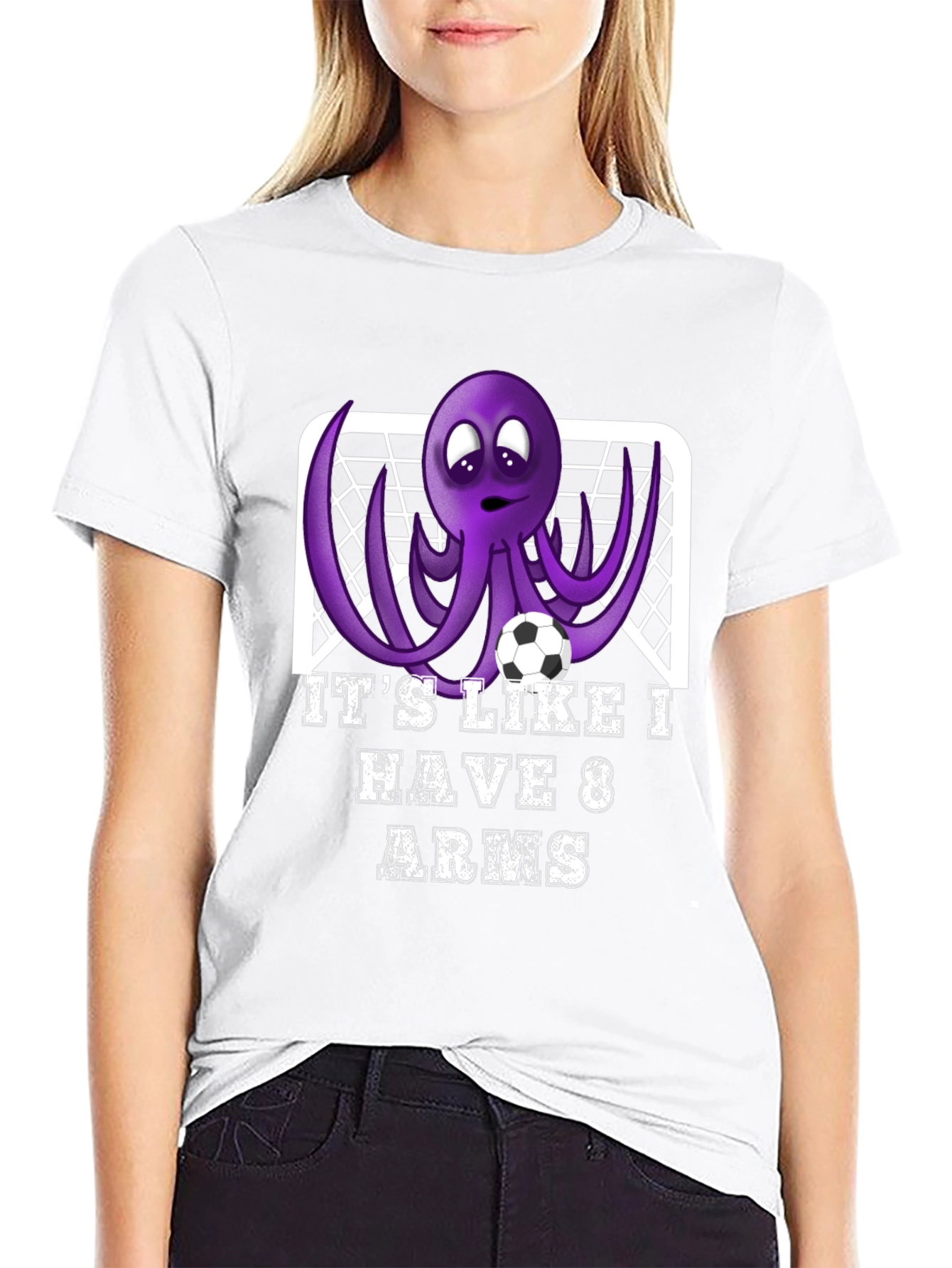 Soccer Octopus Graphic Tee - 8 Arms Goalie