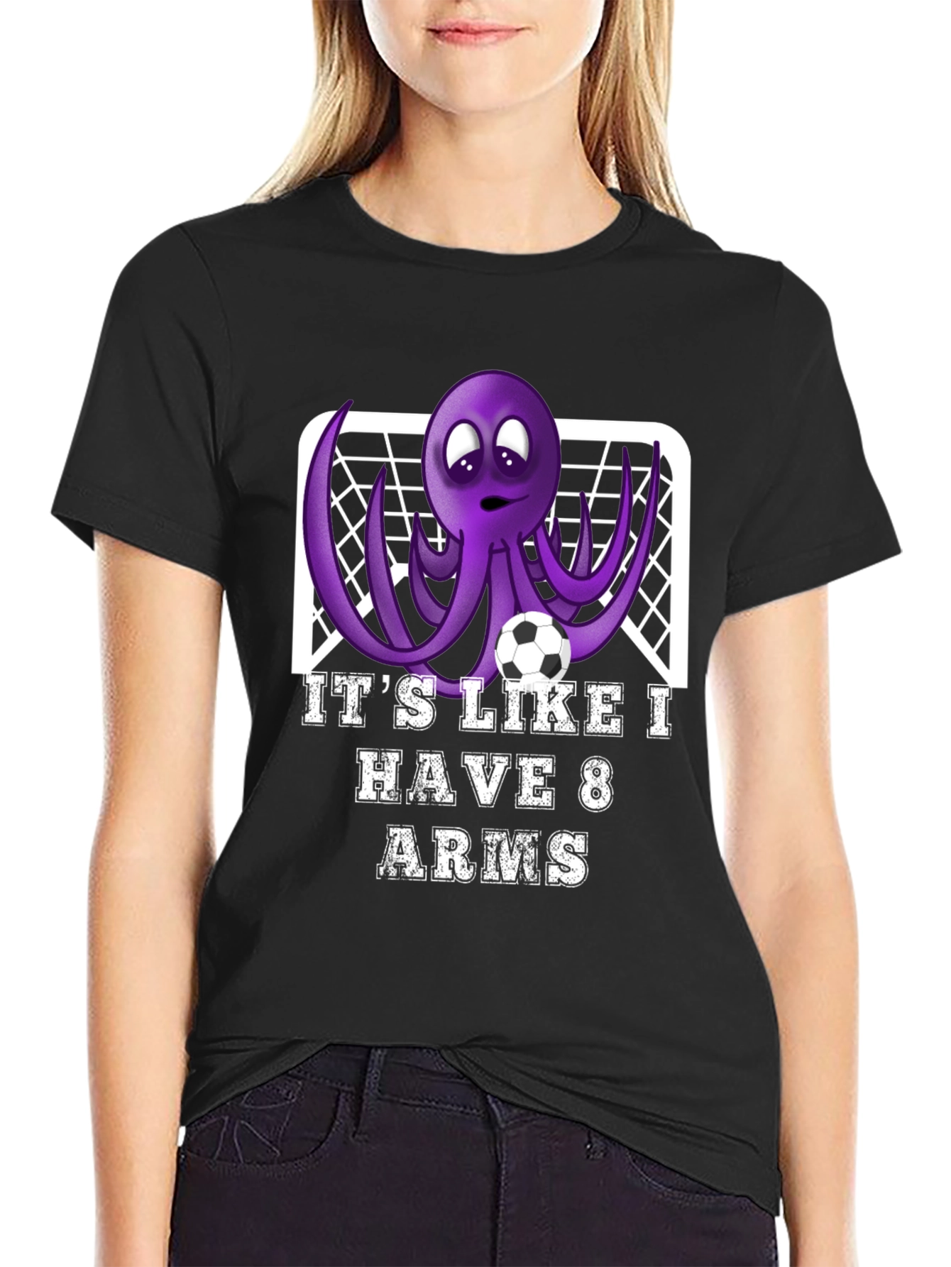 Soccer Octopus Graphic Tee - 8 Arms Goalie