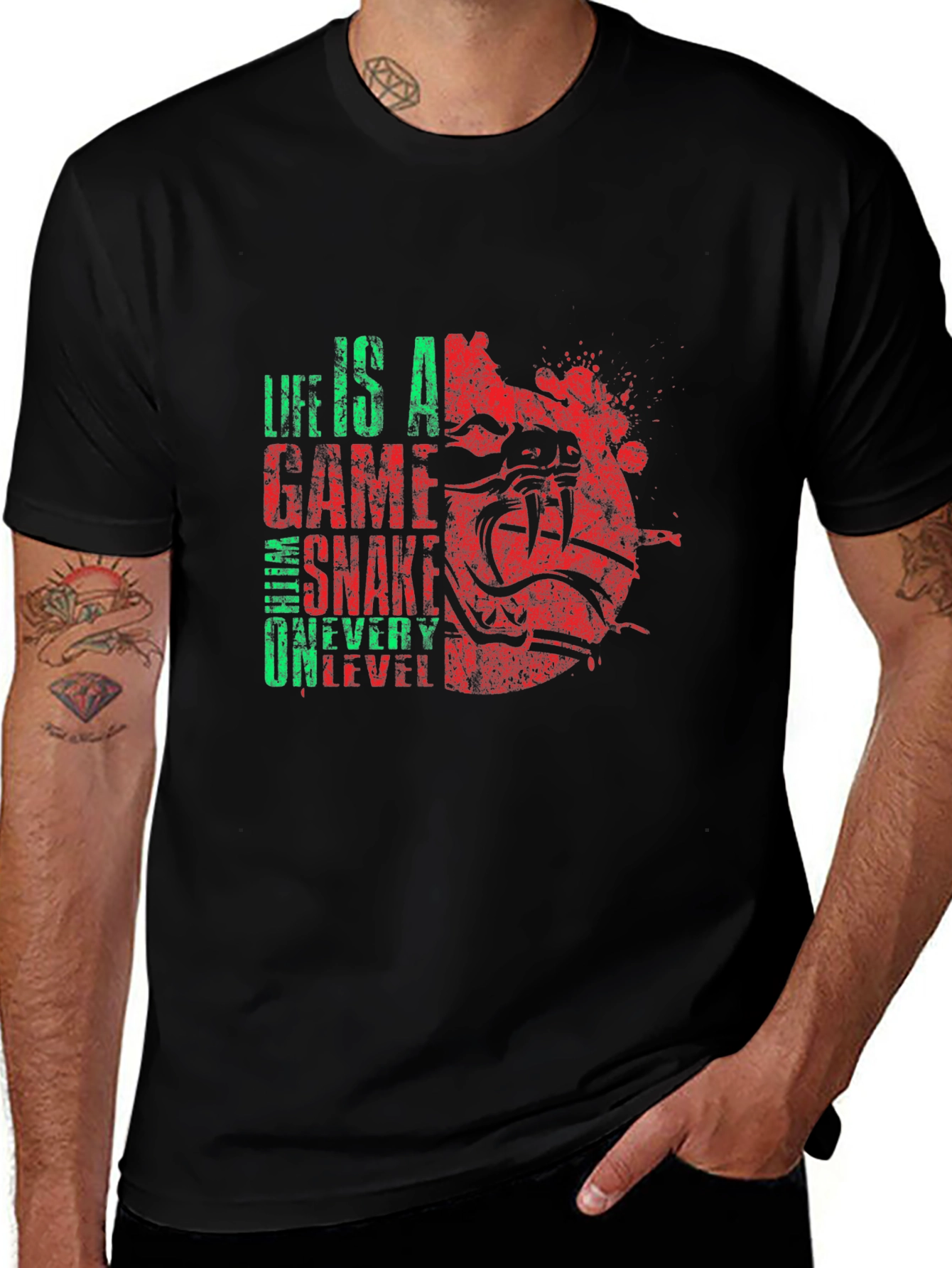 Life Is A Game Snake T-Shirt