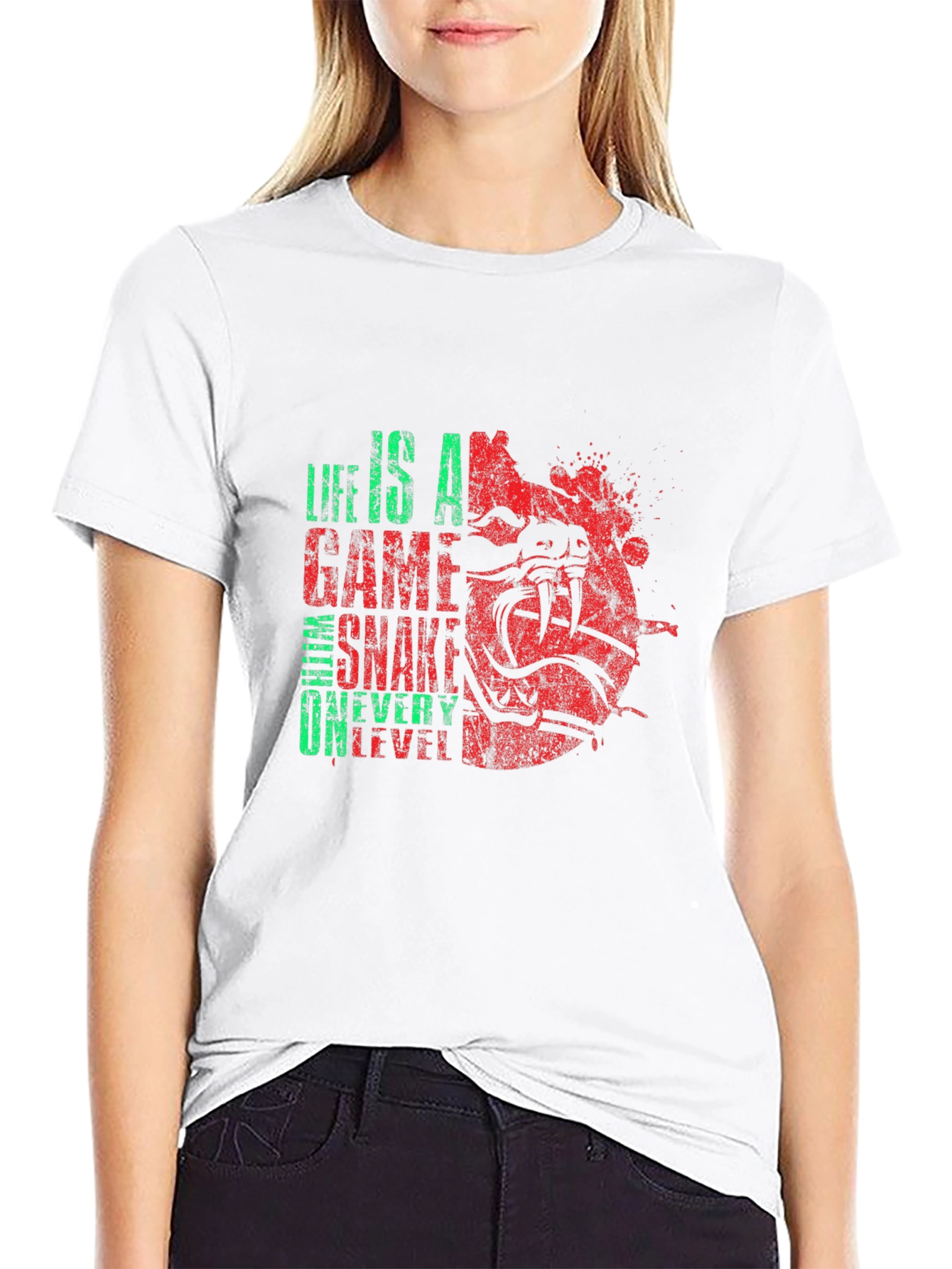 Life Is A Game Snake T-Shirt