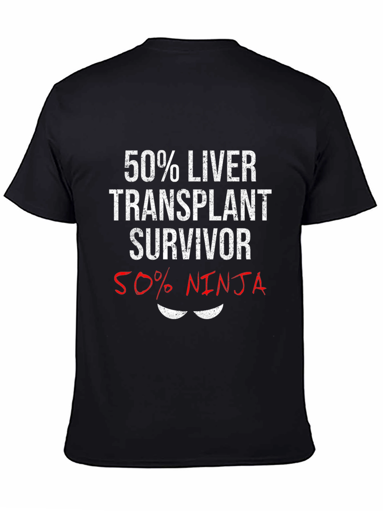 Liver Transplant Survivor Ninja Graphic T-Shirt