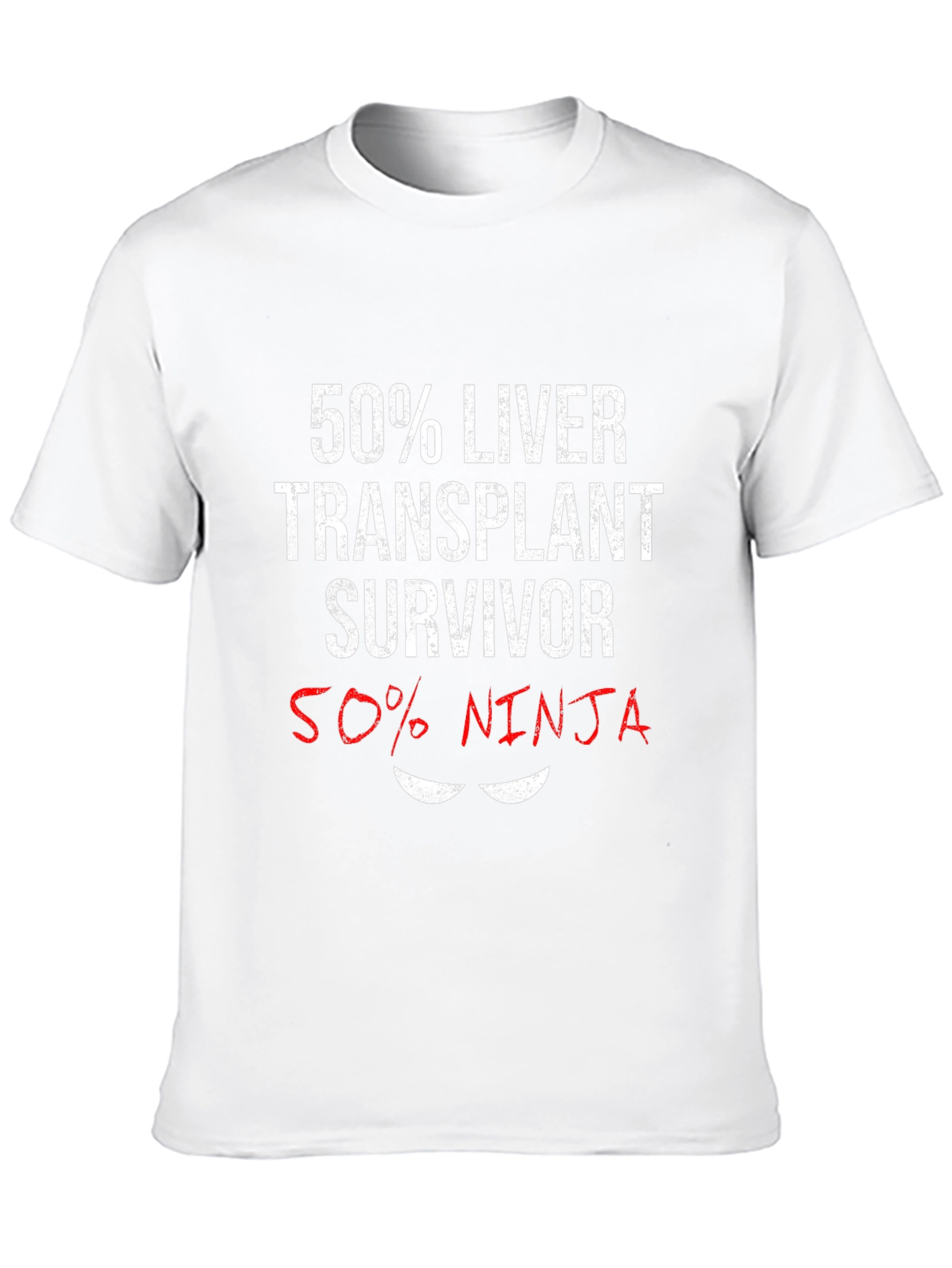 Liver Transplant Survivor Ninja Graphic T-Shirt