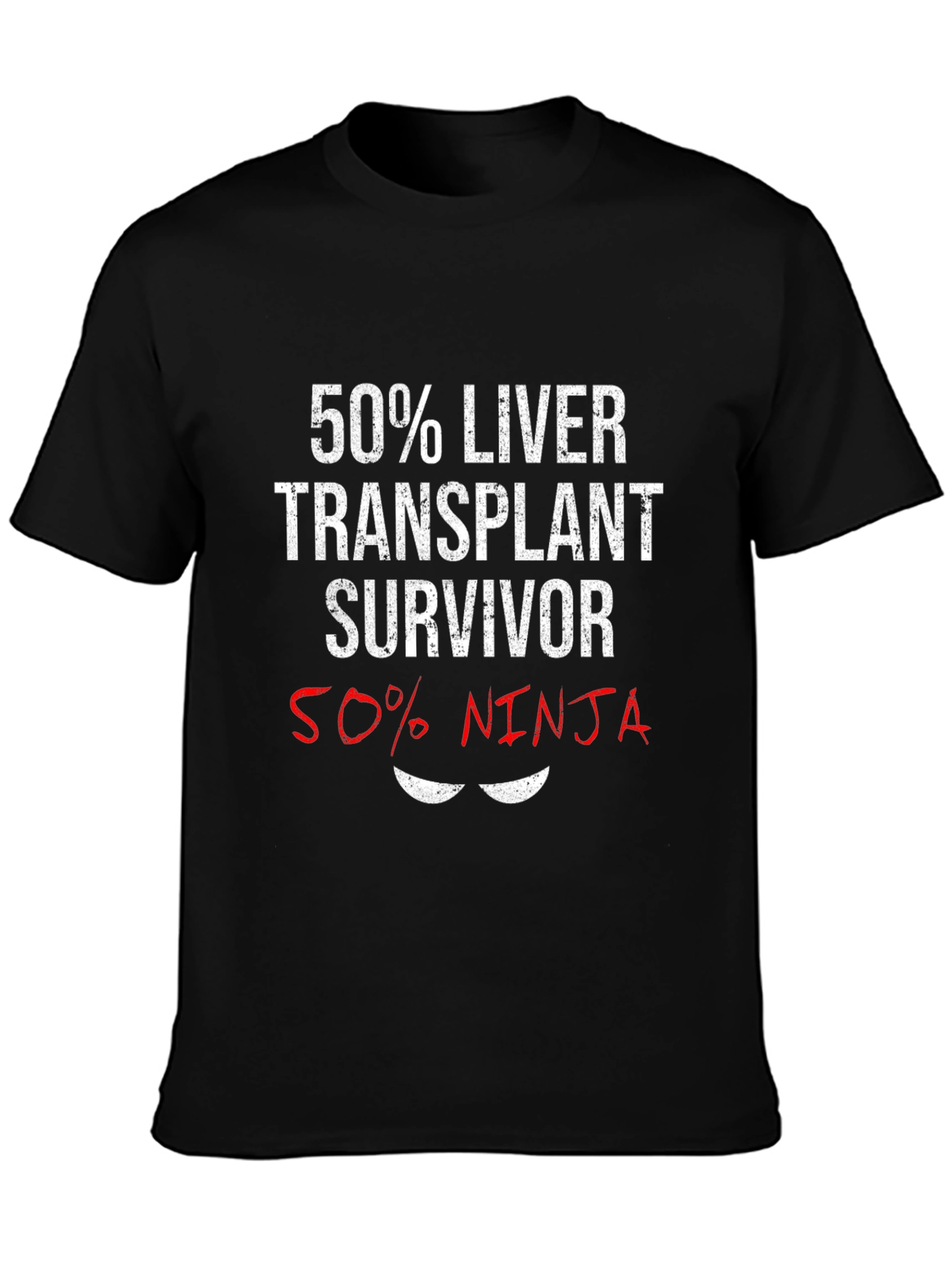 Liver Transplant Survivor Ninja Graphic T-Shirt