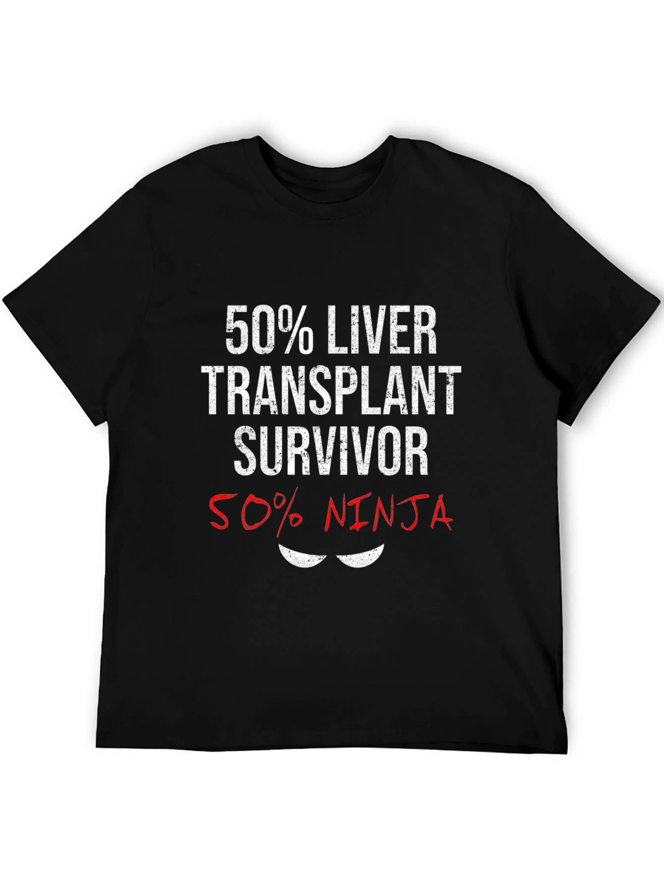 Liver Transplant Survivor Ninja Graphic T-Shirt
