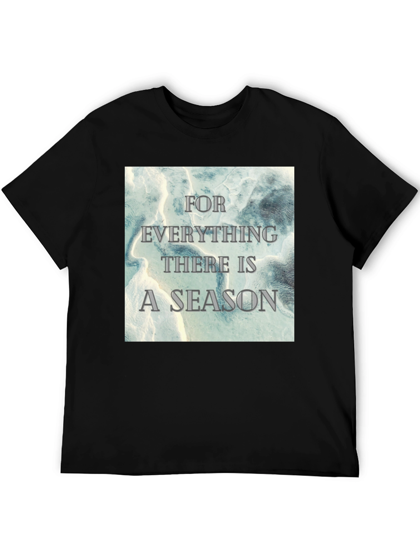 Inspirational Season Graphic Tee - Black