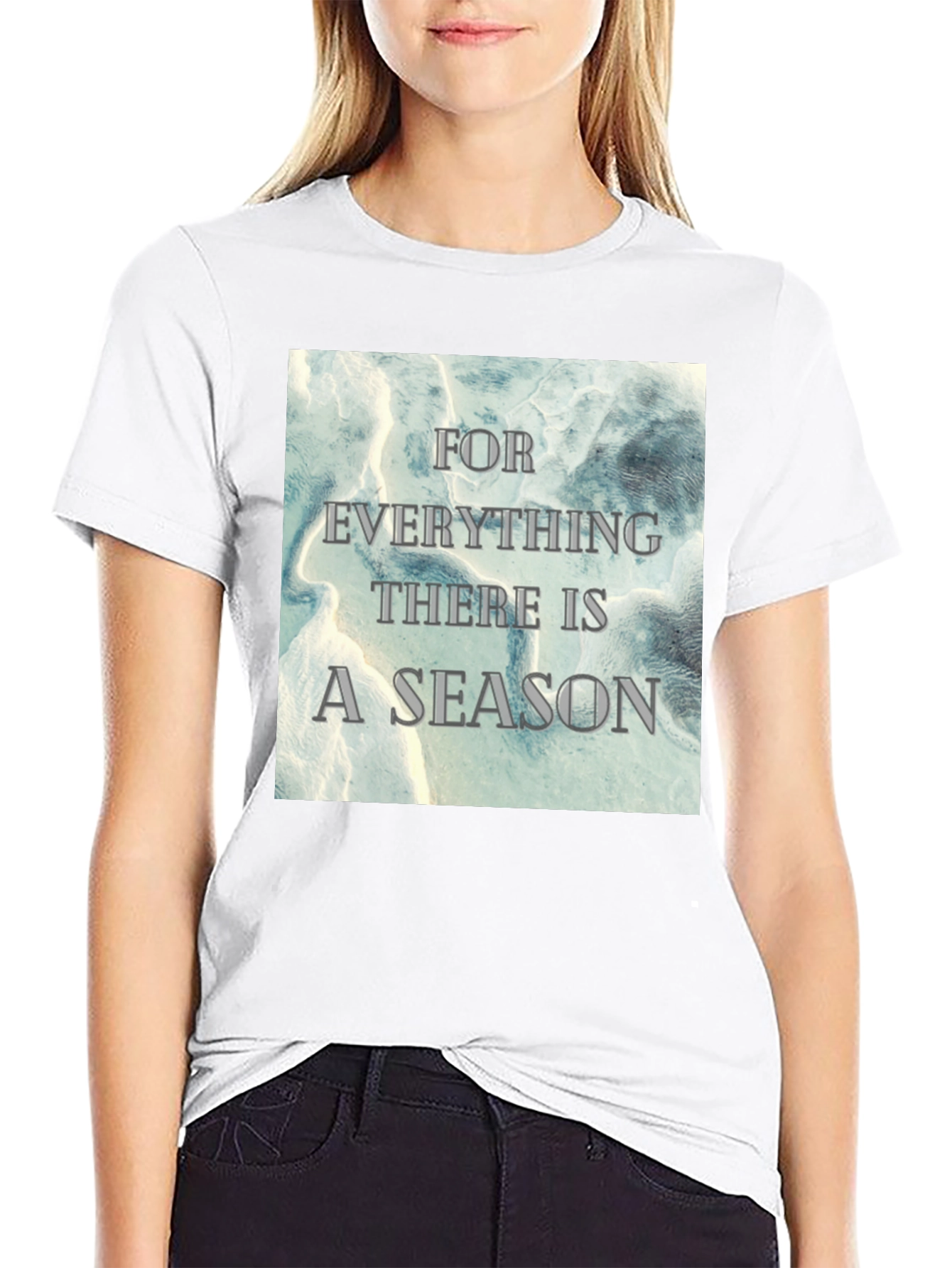 Inspirational Season Graphic Tee - Black