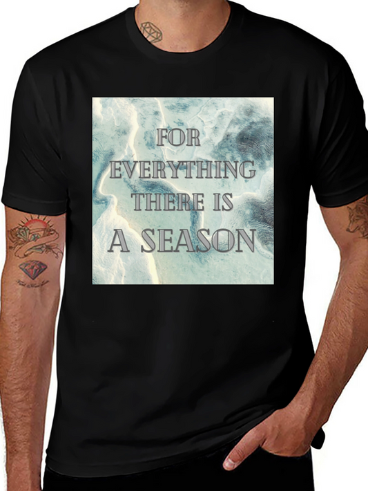 Inspirational Season Graphic Tee - Black
